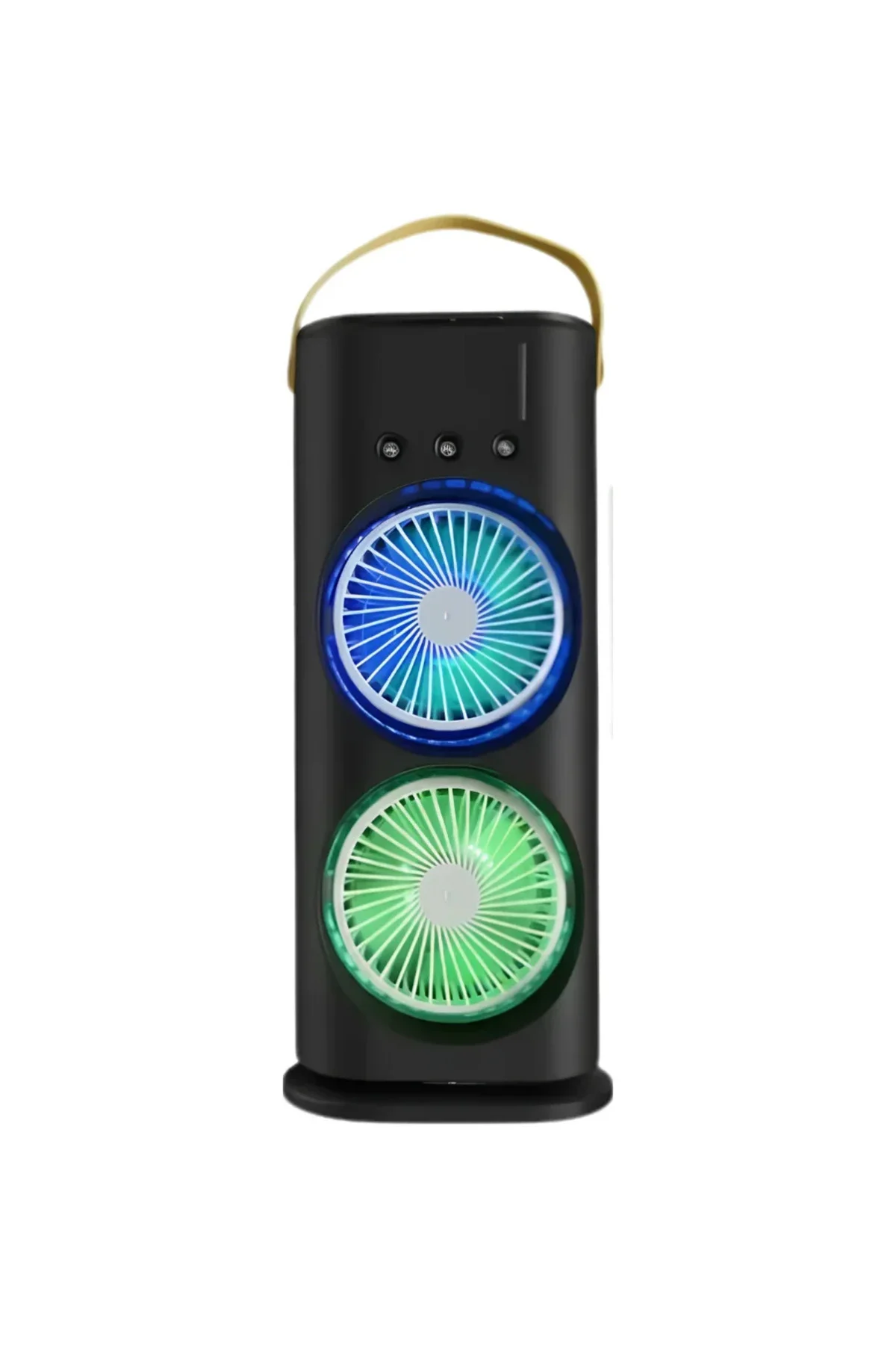 RGB Işıklı Spreyli Masa Fanı Çift Motorlu Güçlü Üflemeli Taşınabilir Fan