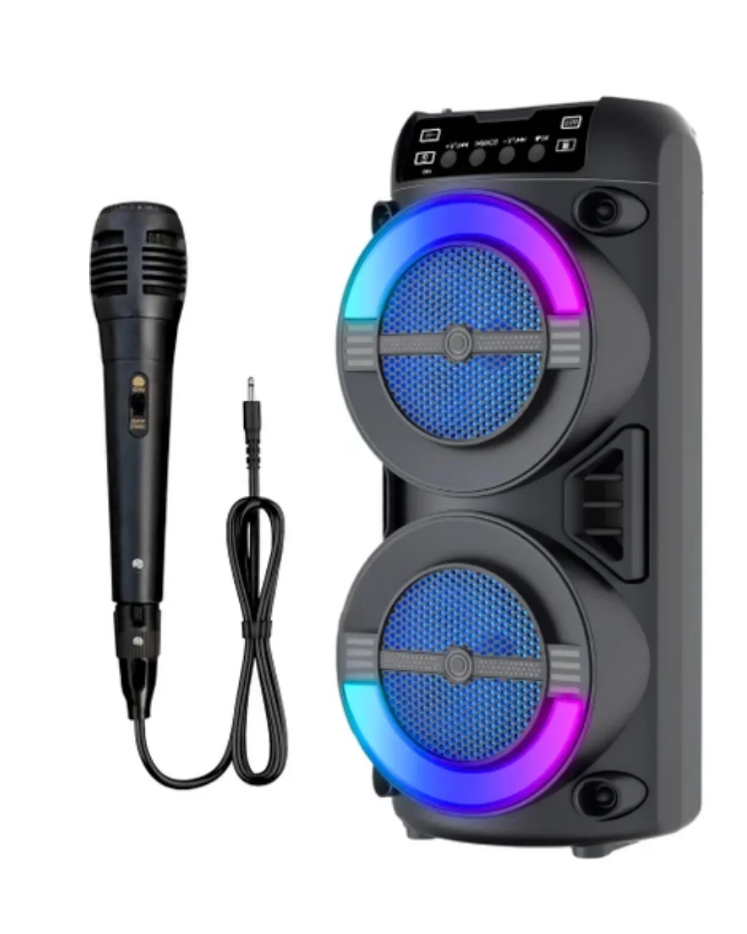 RGB Işıklı Taşınabilir Bluetooth Hoparlör Güçlü Stereo Ses RGB Işıklı Taşınabilir Bluetooth Hoparlör Güçlü Stereo Ses