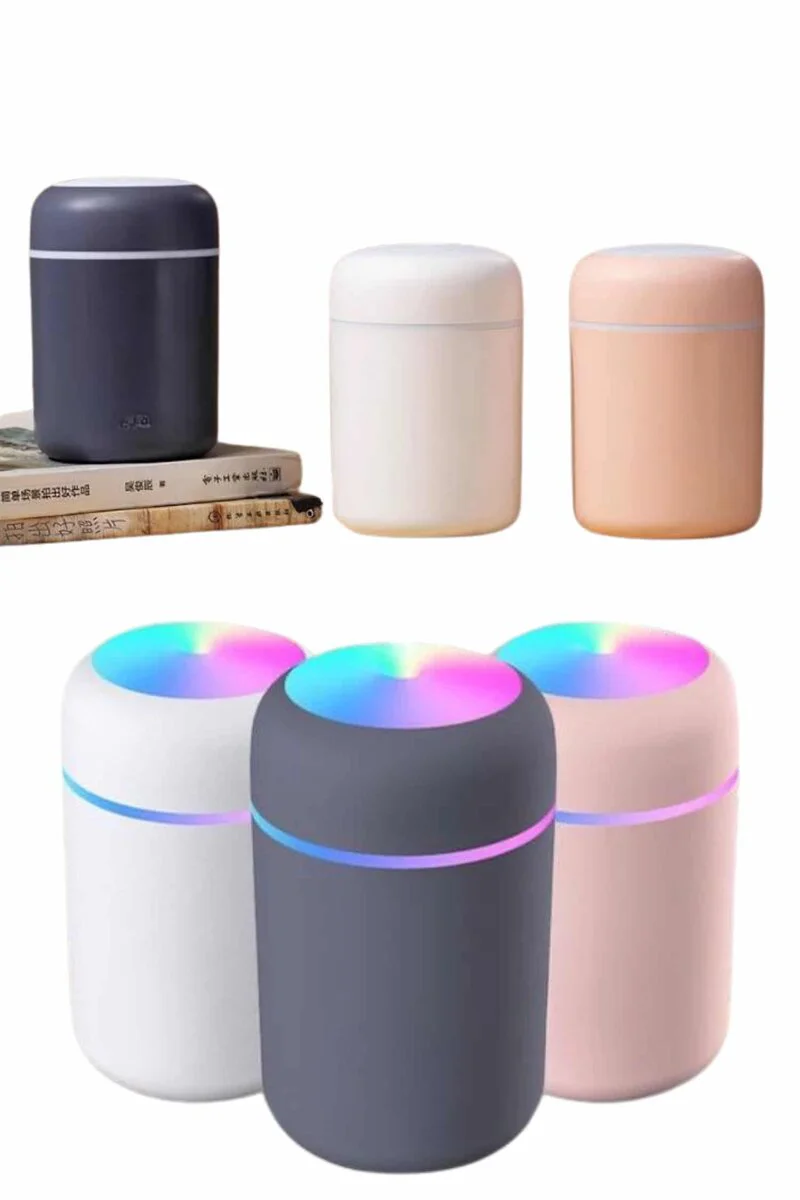 RGB Işıklı Ultrasonik Ledli Hava Nemlendirici - Sessiz, Taşınabilir ve Akıllı Nem Kontrolü