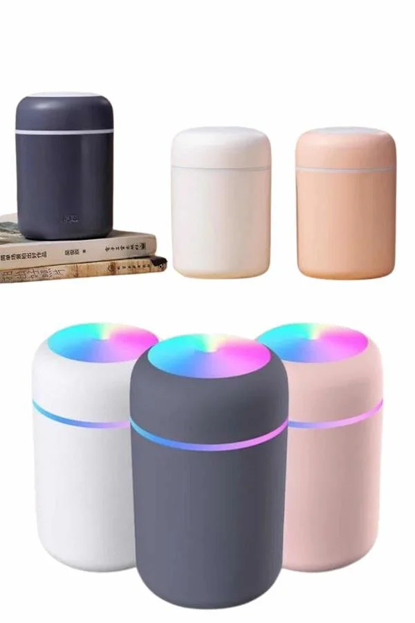 RGB Işıklı Ultrasonik Hava Nemlendirici - Akıllı Buhar Makinesi ve Gece Lambası