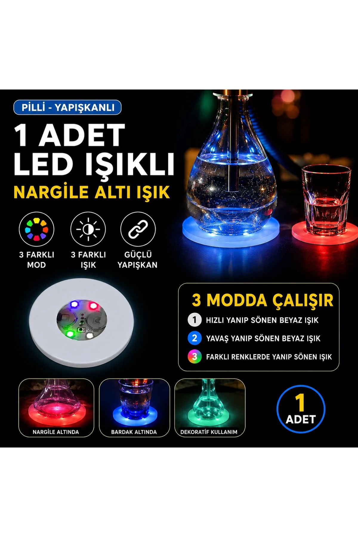 Rgb Led Altı Işık 1 Adet