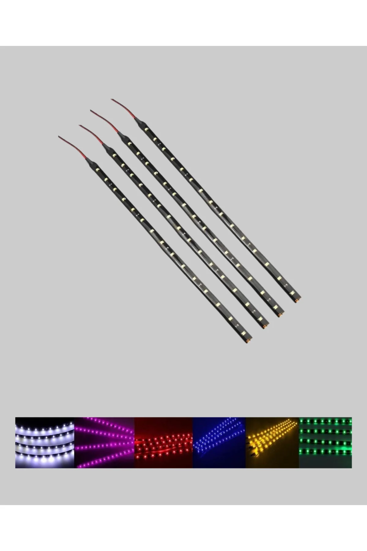 RGB LED Dış Ve İç Mekan Süsleme Işığı 10 Çubuklu Şerit