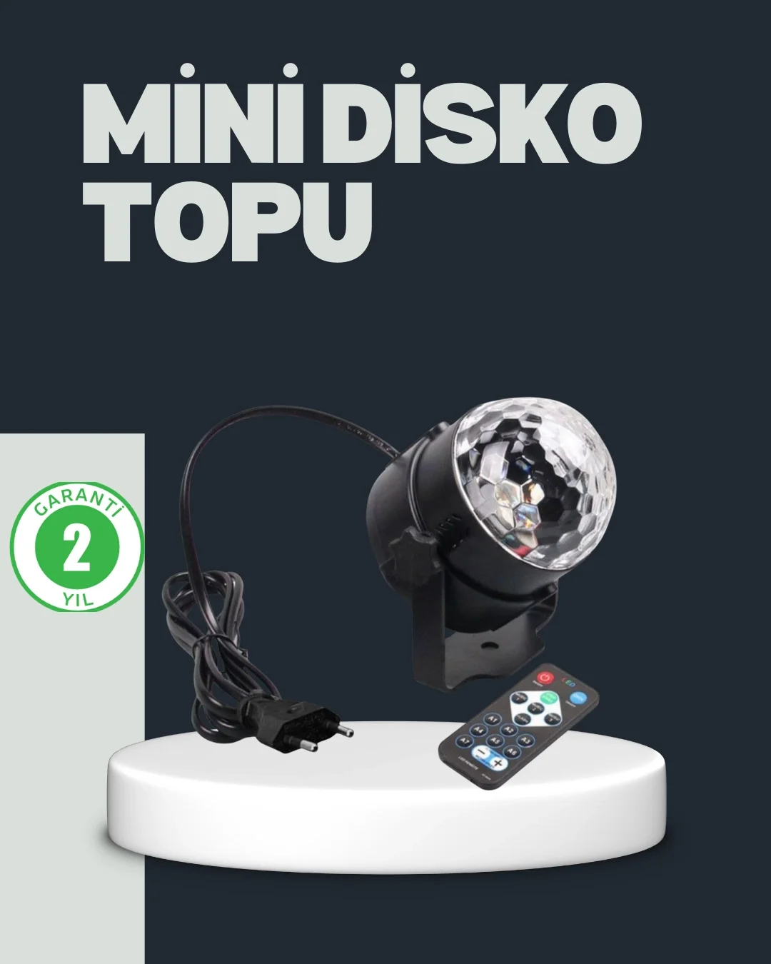 RGB LED Disko Küresi 7 Modlu Uzaktan Kumandalı Fiyatı, Yorumları ve Özellikleri