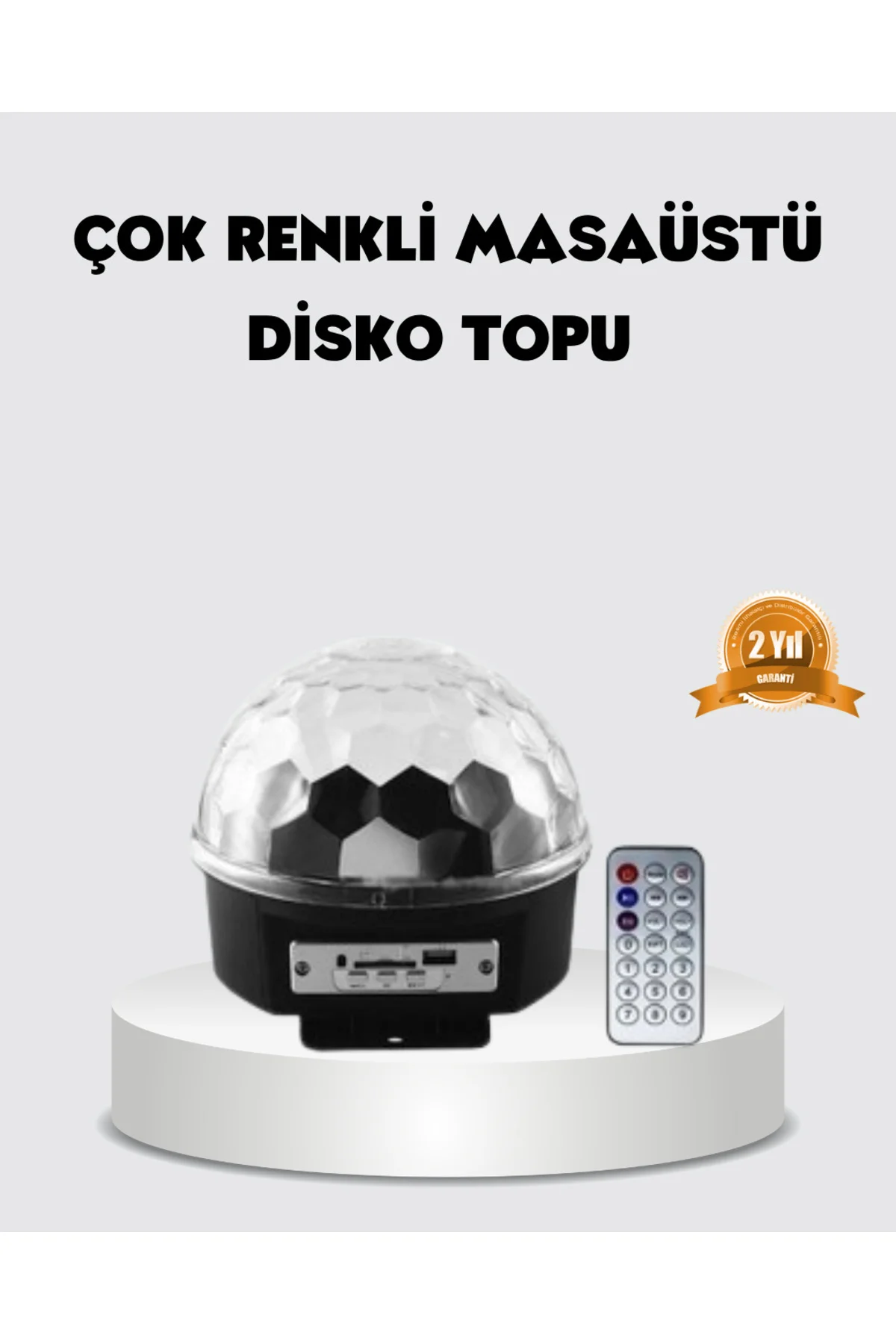 RGB LED Disko Topu Projektör – Ev Partileri, Doğum Günleri ve Eğl