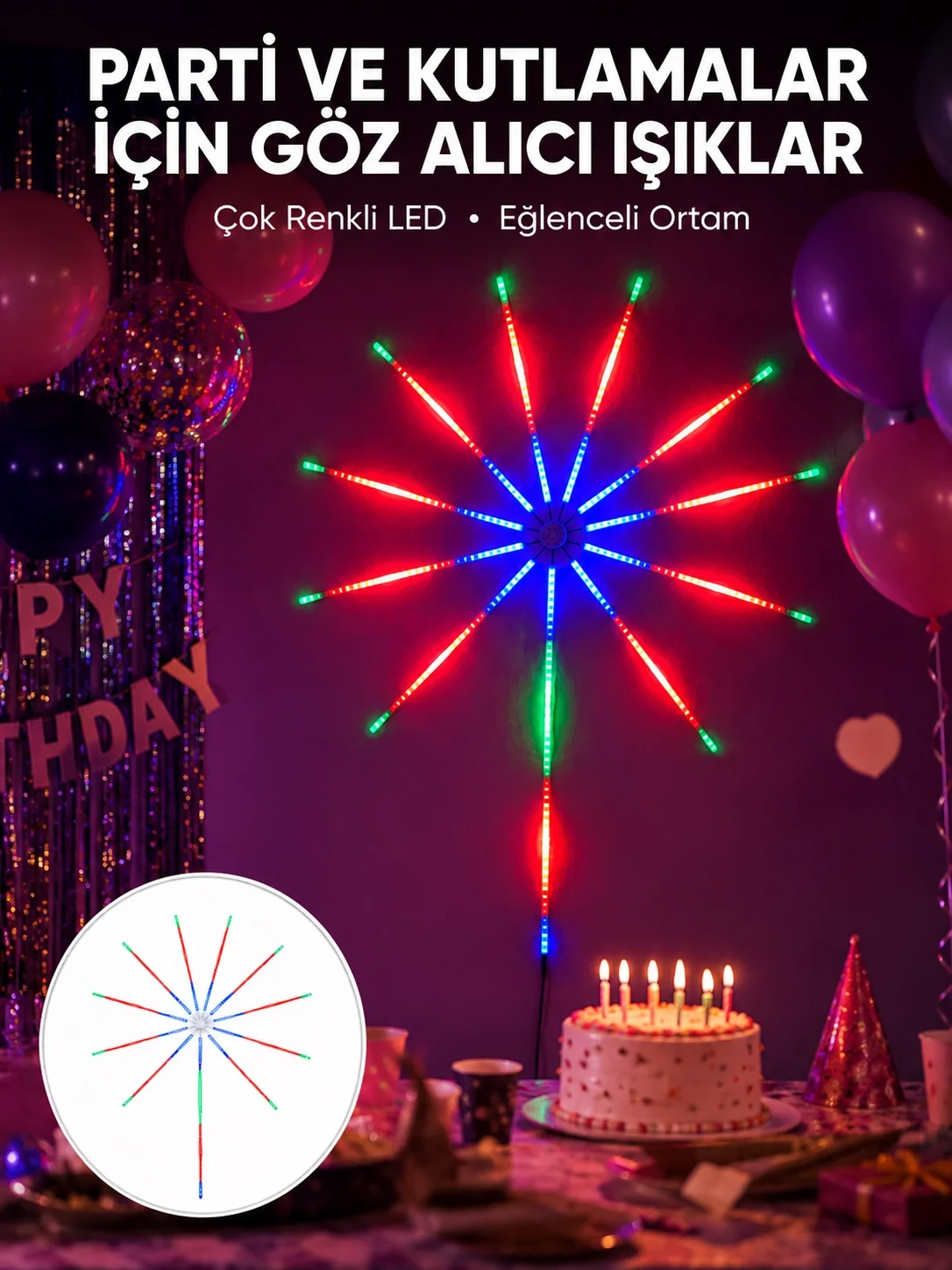 RGB LED Duvar Dekoru Sökülebilir Kollu Işık Sistemi Yeni Nesil Fiyatı, Yorumları ve Özellikleri