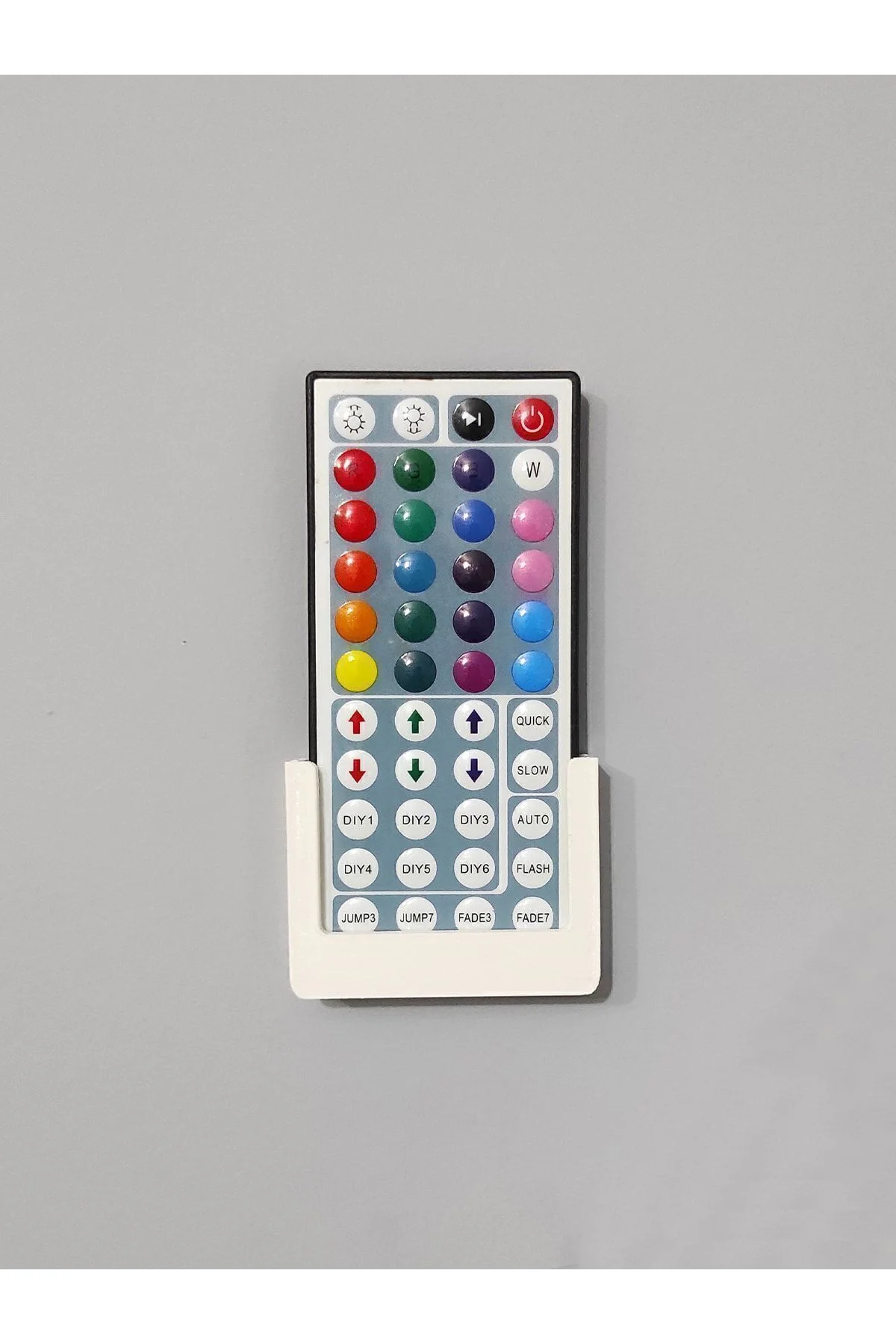 Rgb Led Işık Uzaktan Kumanda Tutucu - Duvar Aparatı Rgb Led Işık Uzaktan Kumanda Tutucu - Duvar Aparatı - Görsel 2