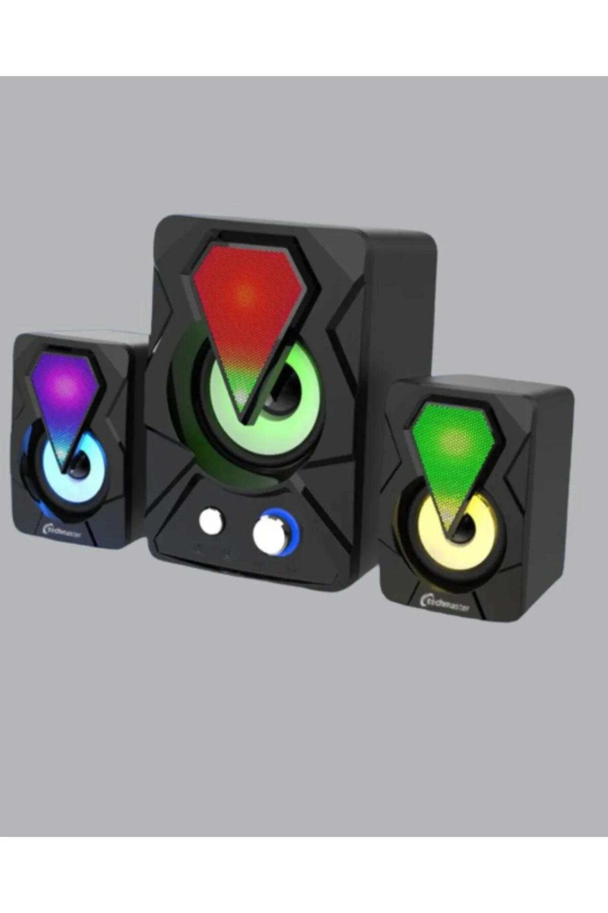 Rgb Led Işıklı 2.1 Usb Oyun Hoparlörü Derin Bas Ve Net Ses