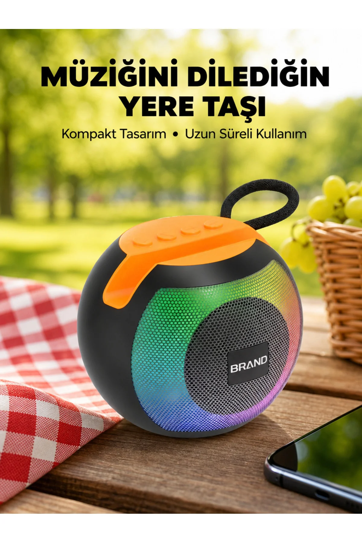 RGB Led Işıklı Güçlü Baslı Kablosuz Hoparlör Yeni Nesil RGB Led Işıklı Güçlü Baslı Kablosuz Hoparlör Yeni Nesil