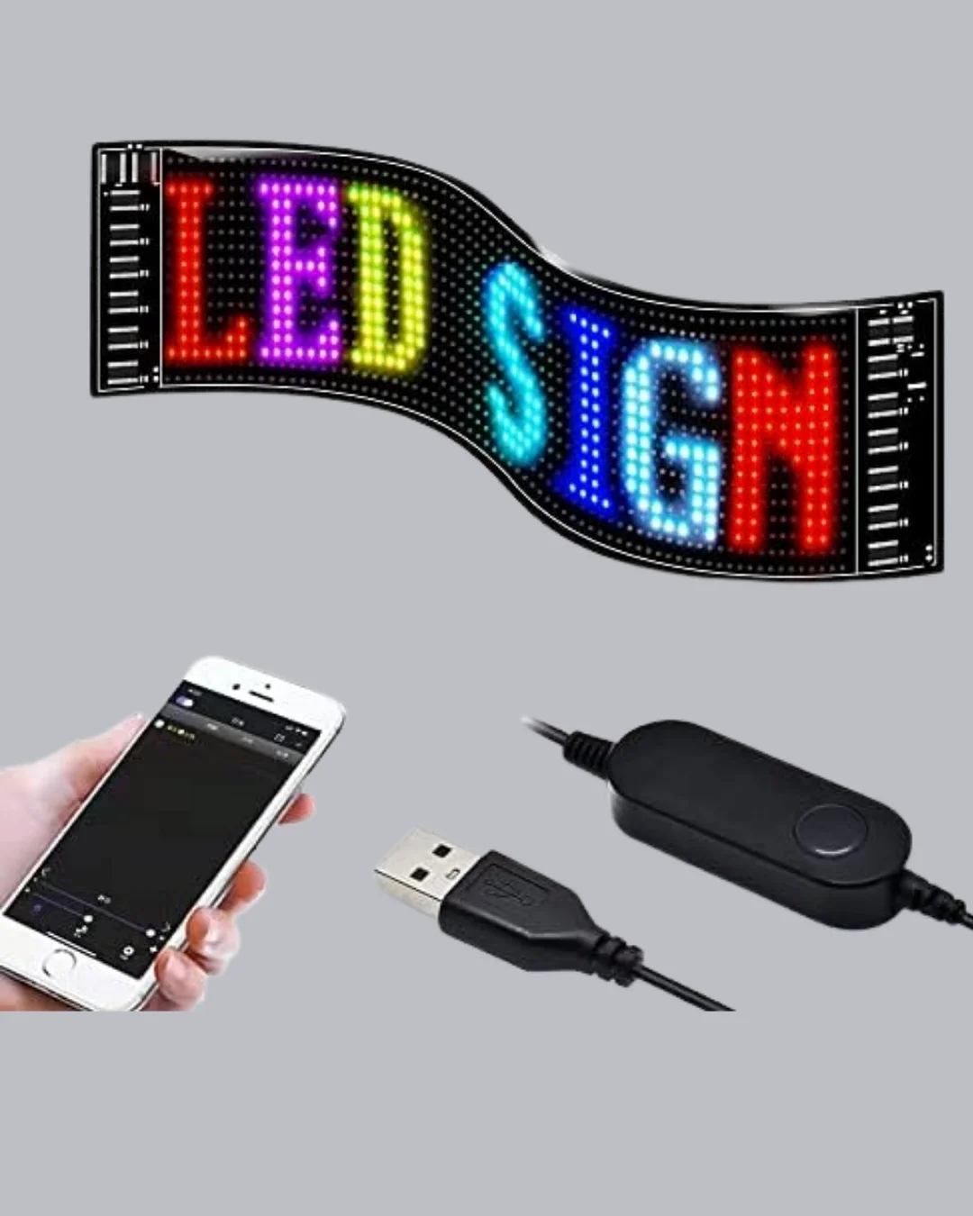 RGB LED Panel – Mobil Uyumlu, Yazı ve GIF Destekli, USB Bağlantılı Dekoratif Ekran Fiyatı, Yorumları ve Özellikleri