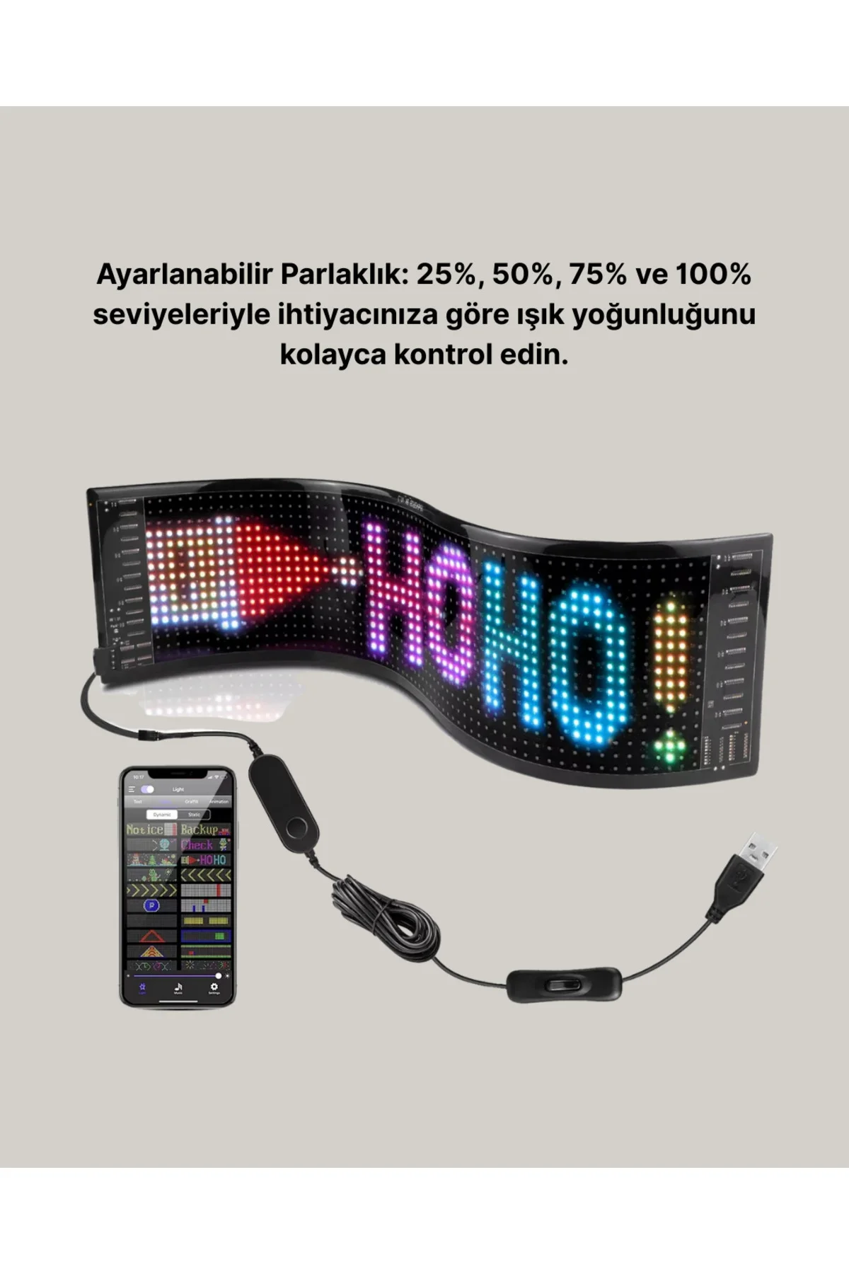 RGB LED Panel Renkli Işık Efektli Dekoratif Aydınlatma