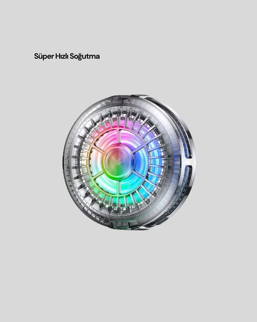 RGB LED Telefon Soğutucu Fan Yüksek Hızlı Soğutma Oyuncu Cooler Yeni Nesil