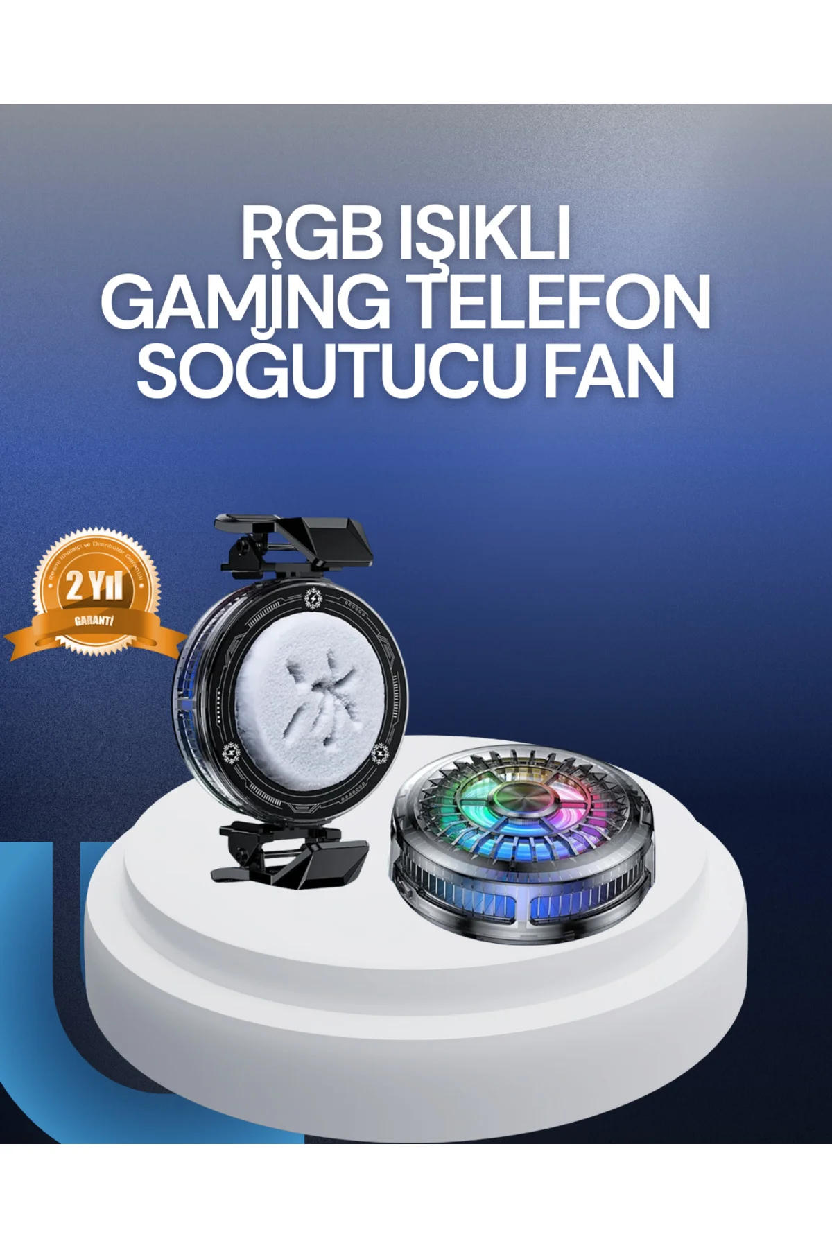 RGB LED Telefon Soğutucu Fan Yüksek Hızlı Soğutma Oyuncu Cooler