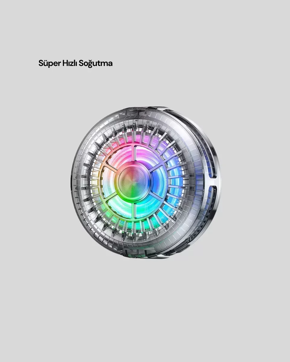 RGB LED Telefon Soğutucu Fan Yüksek Hızlı Soğutma Oyuncu Cooler Yeni Nesil