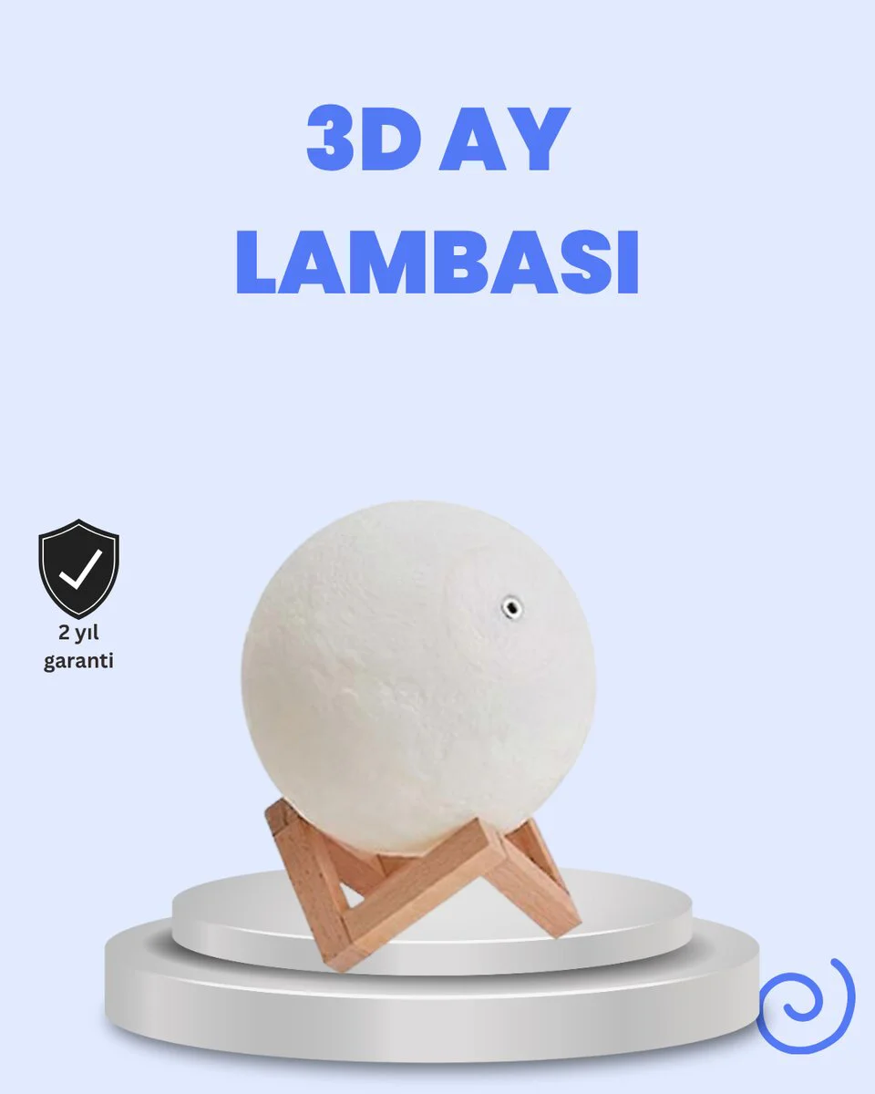 RGB Modlu 3D Ay Gece Lambası 16 Renk ve Uzaktan Kumanda ile Ev Dekorasyonu
