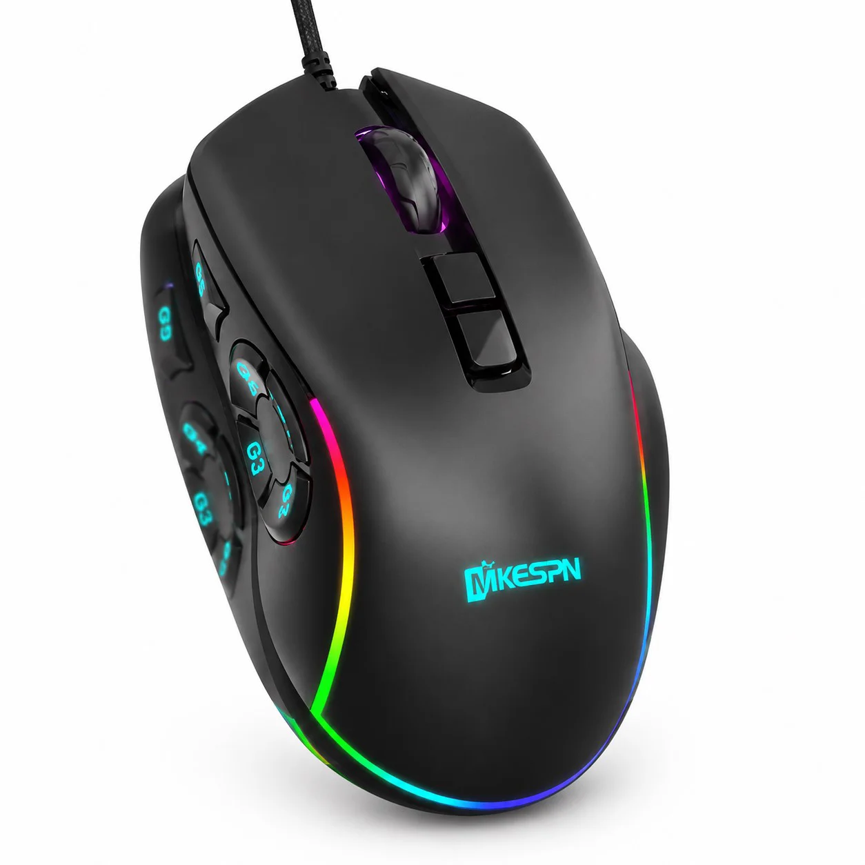 Rgb Mouse 12800 Dpi 10 Tuş Makro 1000Hz Siyah X9