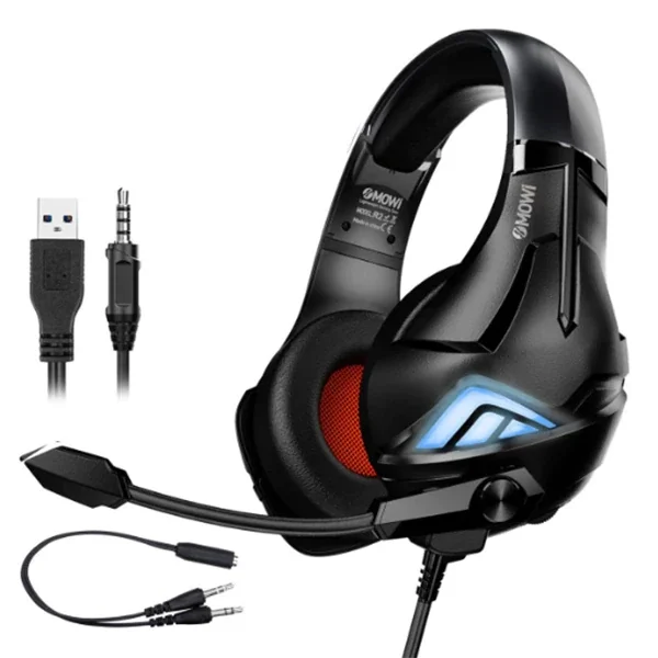 RGB Oyuncu Kulaklığı Mikrofonlu Gürültü Engelleyici – 7.1 Surround Gaming Kulaklık