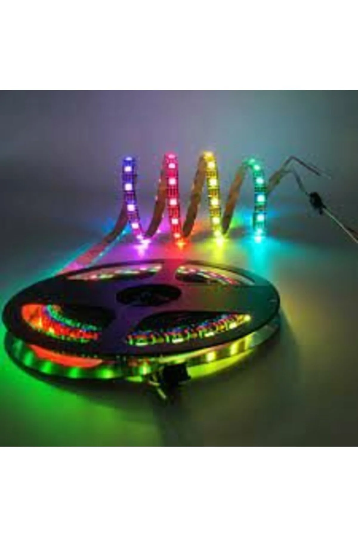 RGB ŞERİT LED SETİ 15 RENK (5 MT RGB ŞERİT+TRAFO+RGB KUMANDA)
