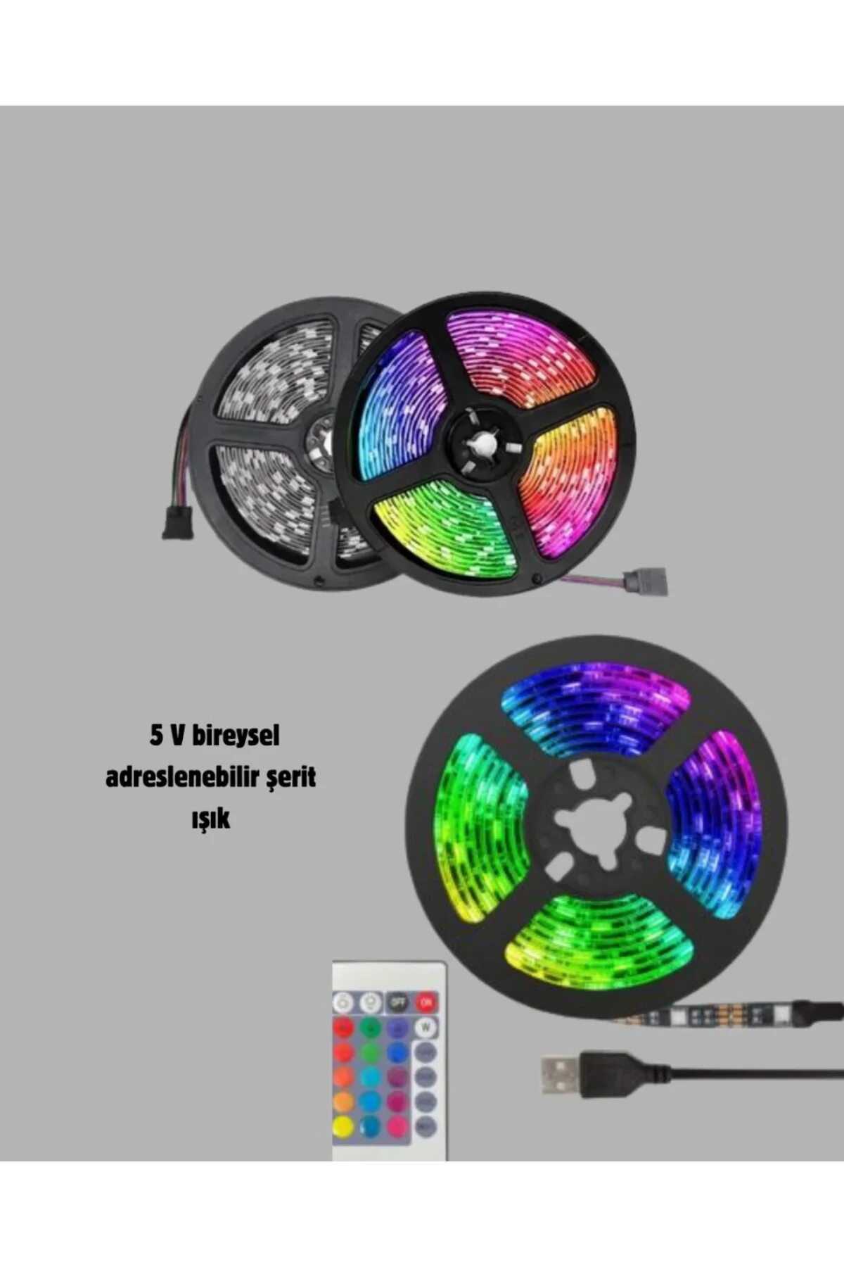 RGB Smart Şerit LED – TV Arkası ve Dekoratif Alanlar İçin Işık Şeridi