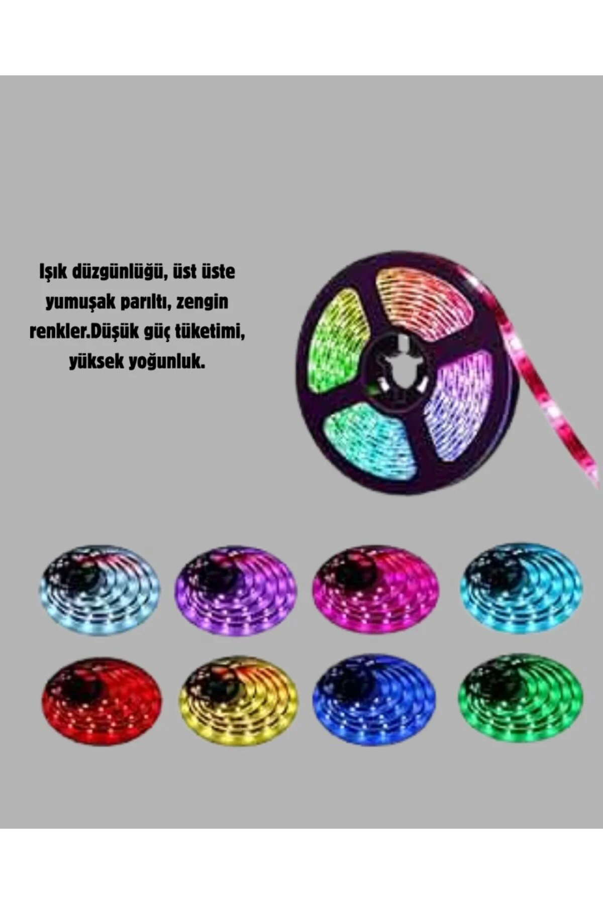 RGB Smart Şerit LED – TV Arkası ve Dekoratif Alanlar İçin Işık Şeridi