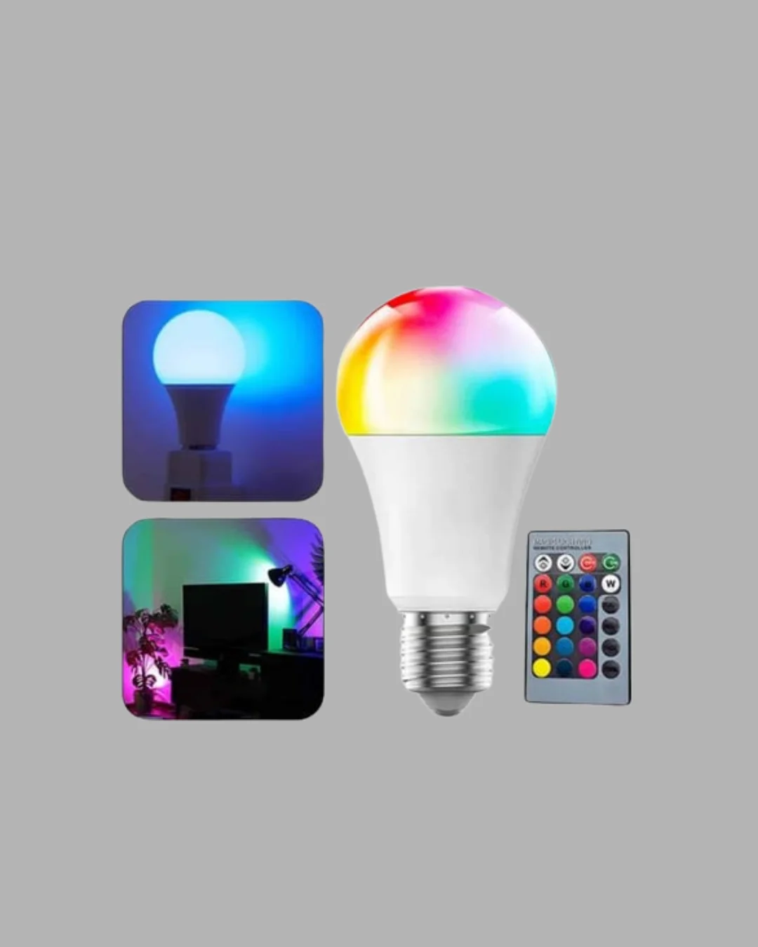RGB Uzaktan Kumandalı LED Ampul 16 Renkli A Kalite Orijinal