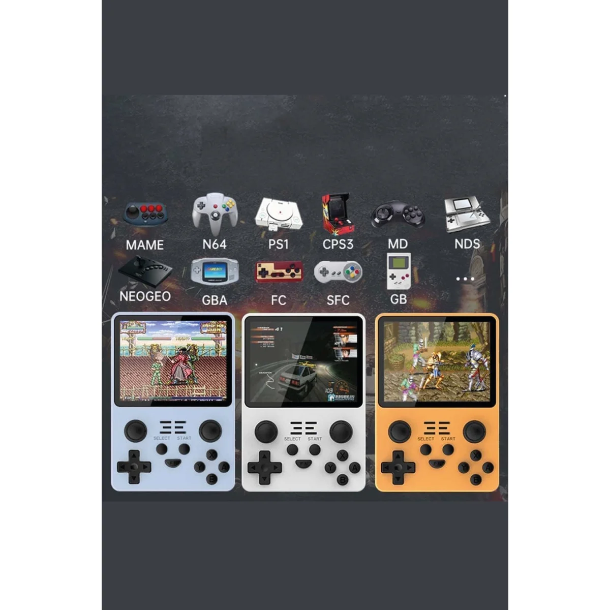 RGB20S 64GB Retro Oyun Konsolu - Mükemmel Performans Beyaz