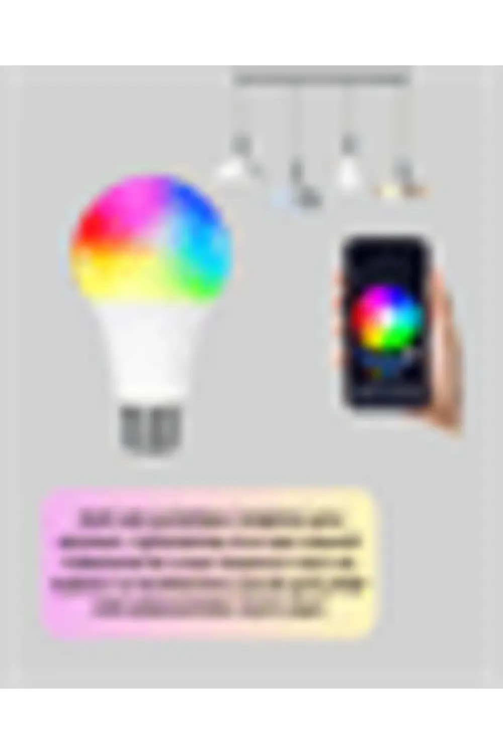 RGBW Teknolojili Akıllı LED Ampul, Zamanlayıcılı