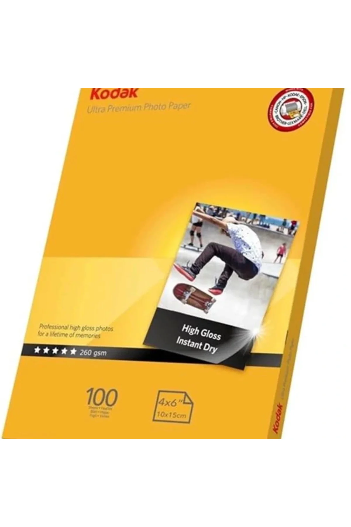 Rgp4Rrc 260 10X15 Inkjet Fotoğraf Kağıdı, 100 Adet, Mürekkepli Yazıcı Uyumlu