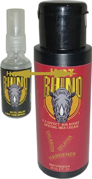 Rhino 3xeffect Boostenlargetime Kremi + Uzun Süreyi Deneyimleme Spreyi