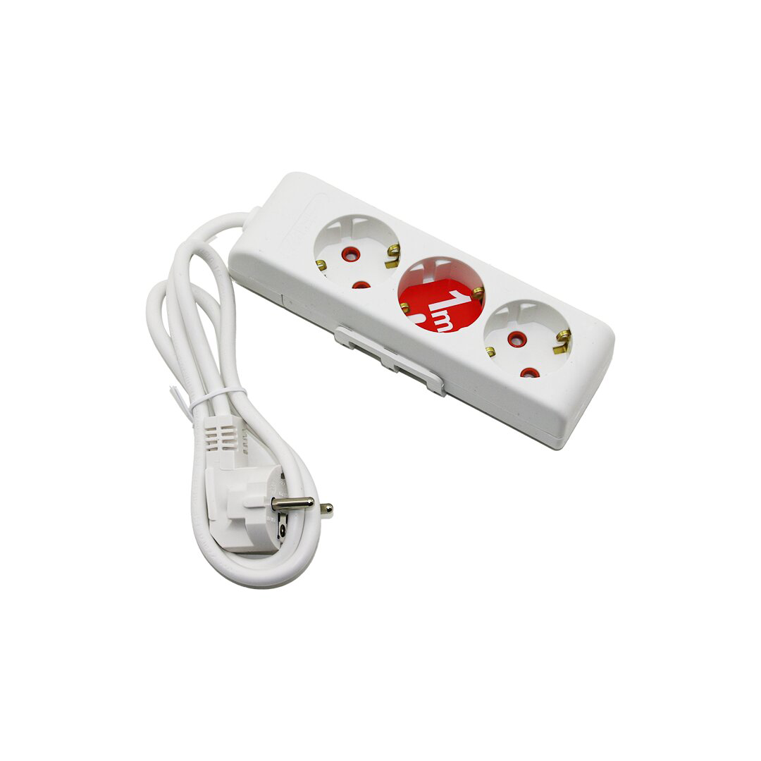 RI-TECH  3LÜ - 1MT  UZATMA KABLO - TOPRAKLI GRUP PRİZ  001 175 31