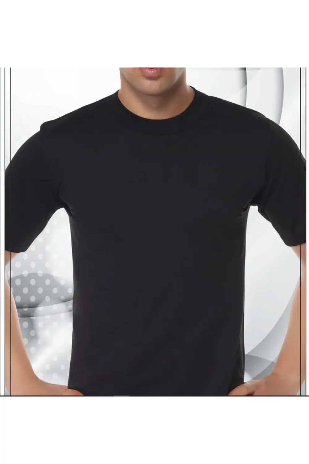 Ribana Sıfır Yaka Yarım Kol Fanila 6 Adet