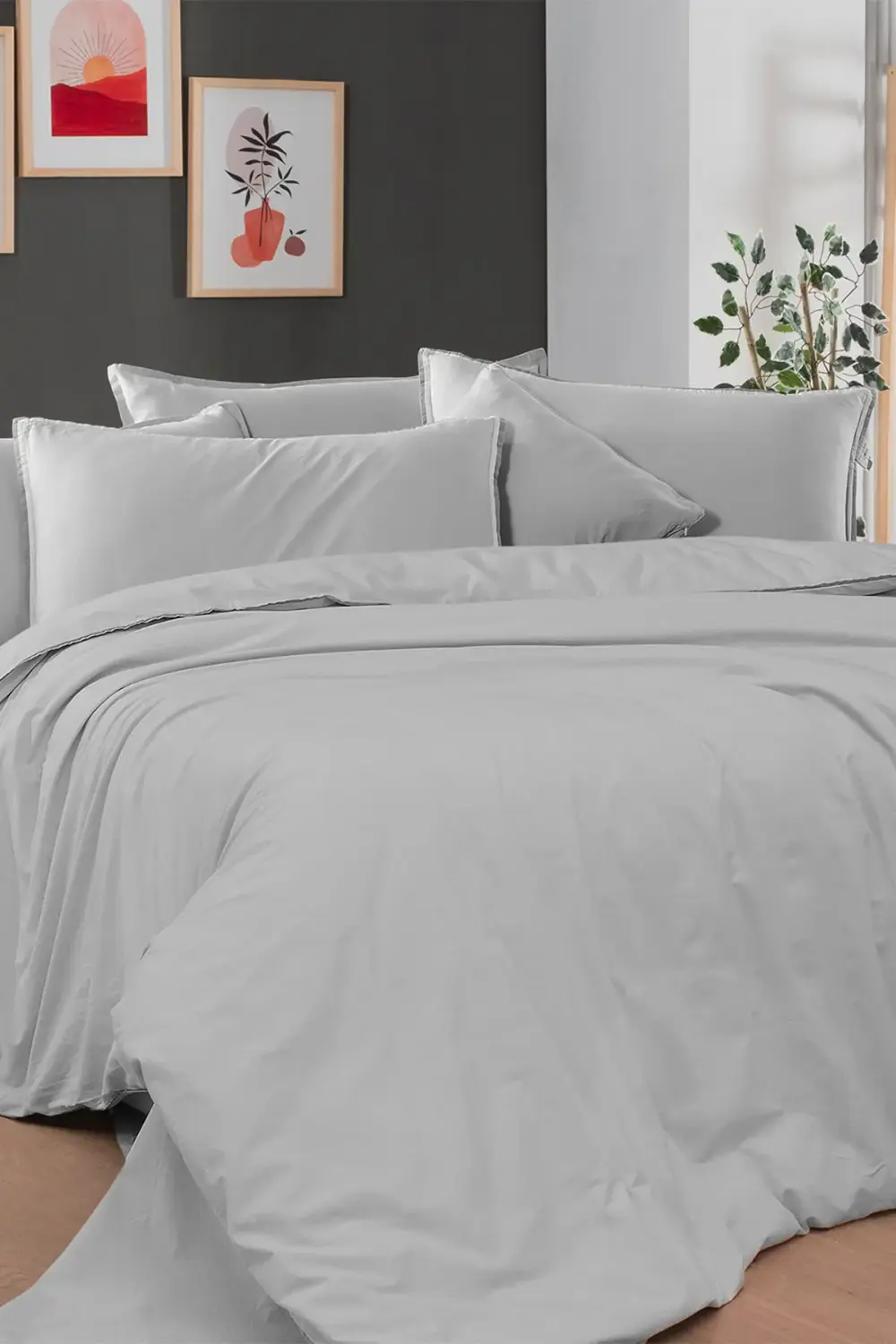 Ribera Çift Kişilik %100 Pamuk Mood Comfort Nevresim Takımı ve Ya