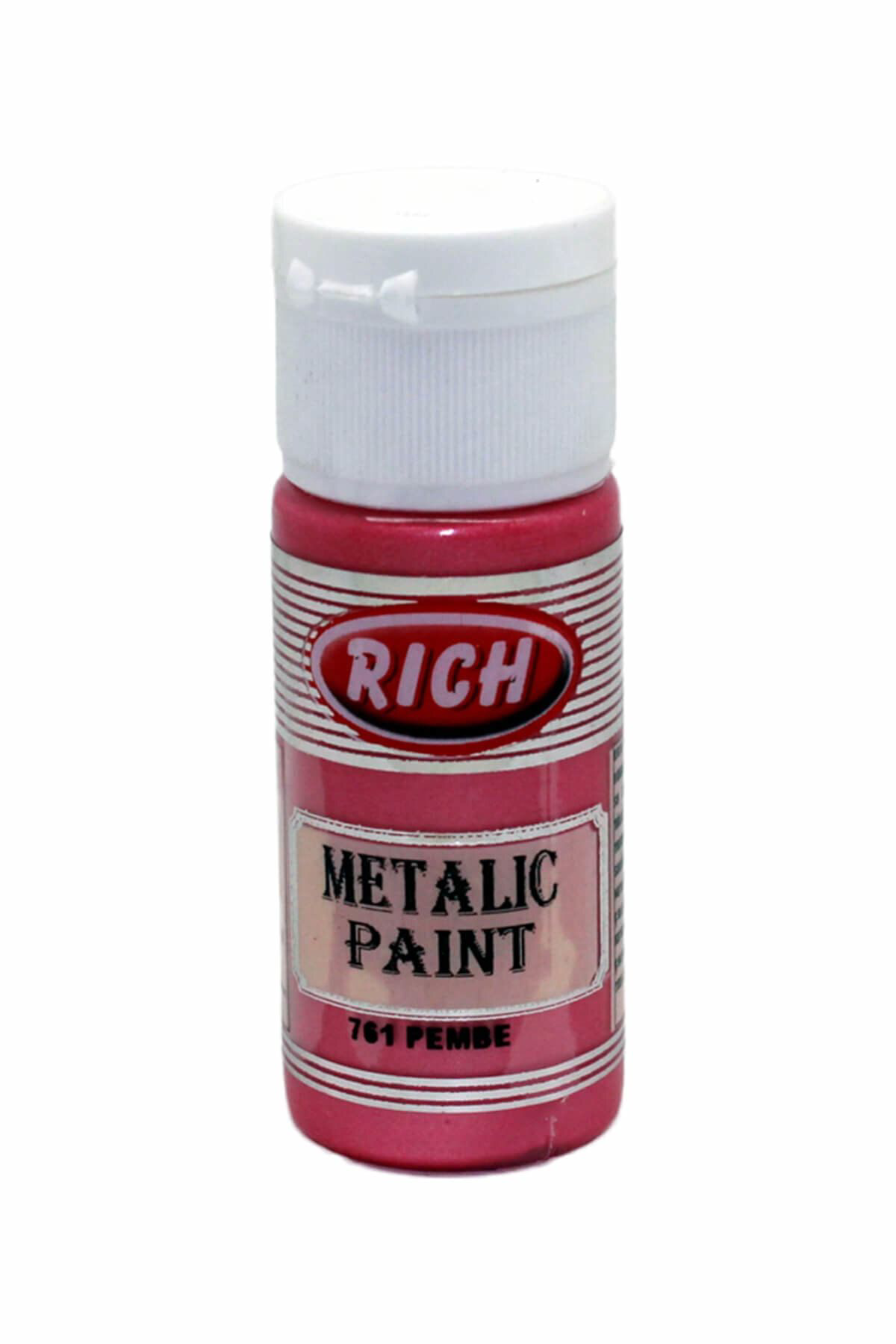 RİCH METALİK AKRİLİK 30CC 761 PEMBE