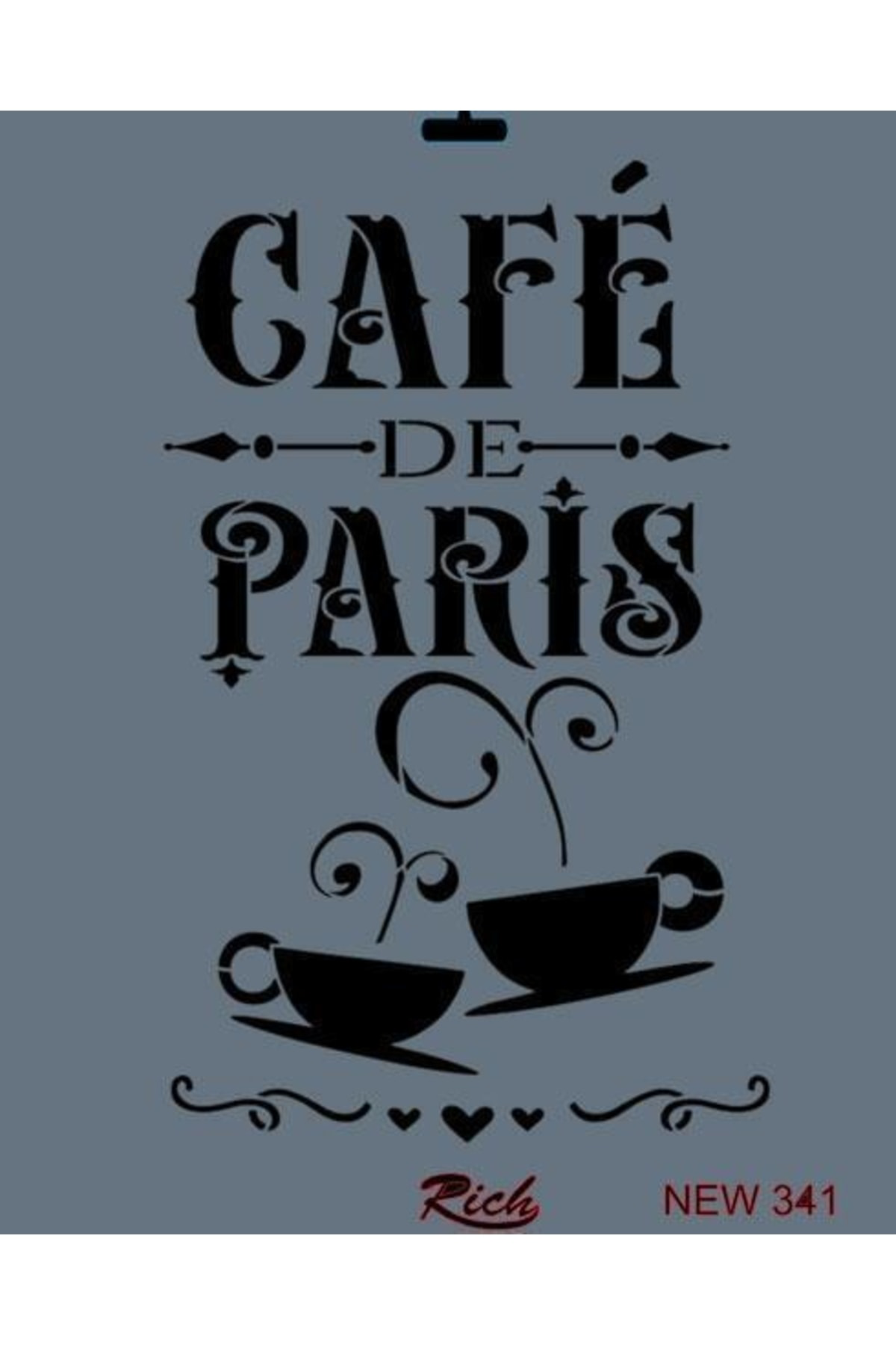 Tedost Rich New Seri N-341 Stencil 35X25 Cm( ())