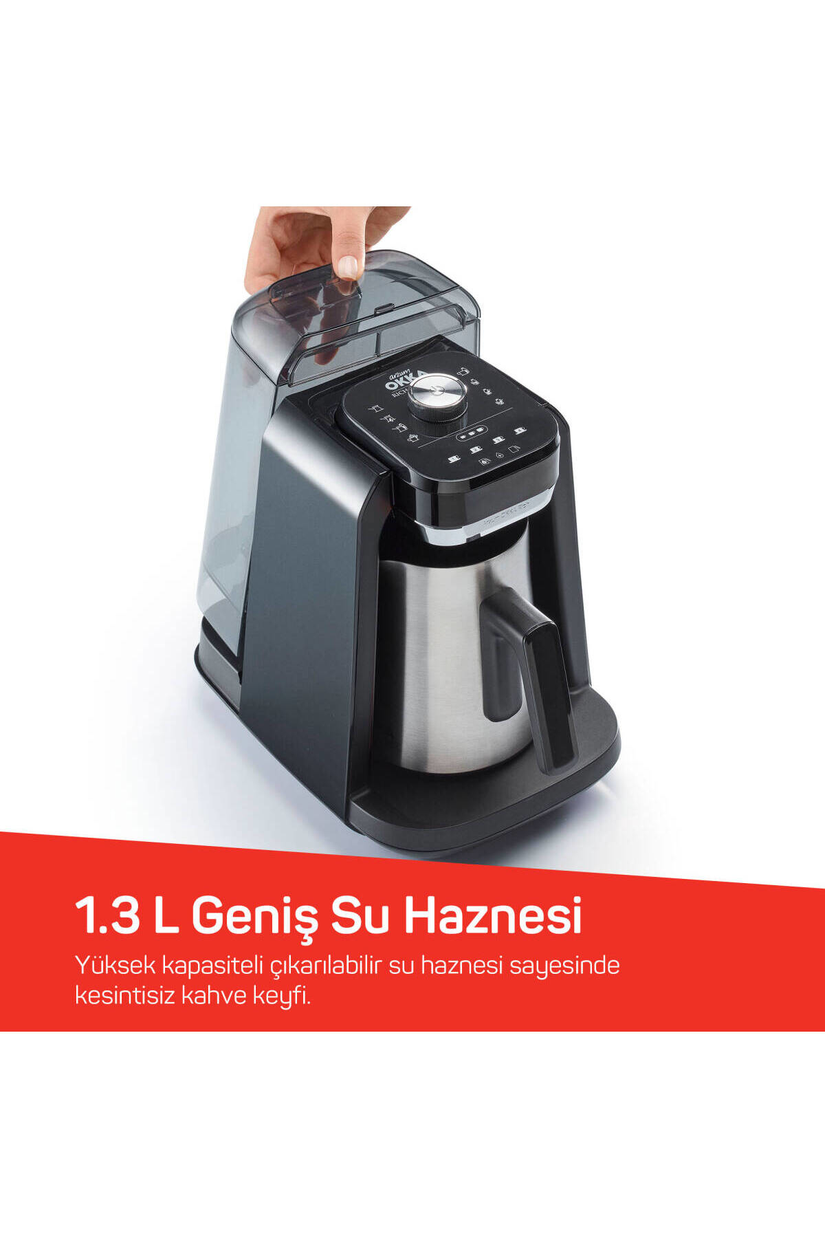 Rich Pro Plus | Su Hazneli Türk Kahvesi Makinesi - Krom | OK0036-