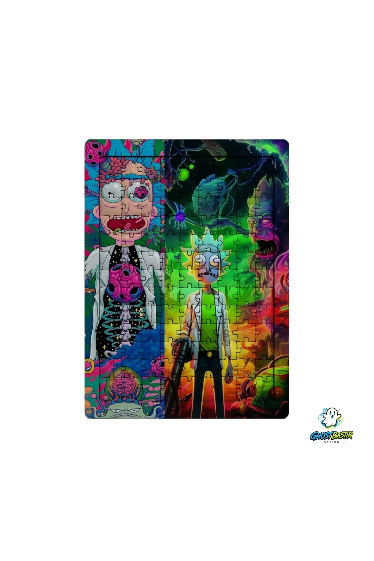 Rick and Morty 99 Parça Ayaklı Puzzle – Dekoratif Çocuk Yapbozu 0182
