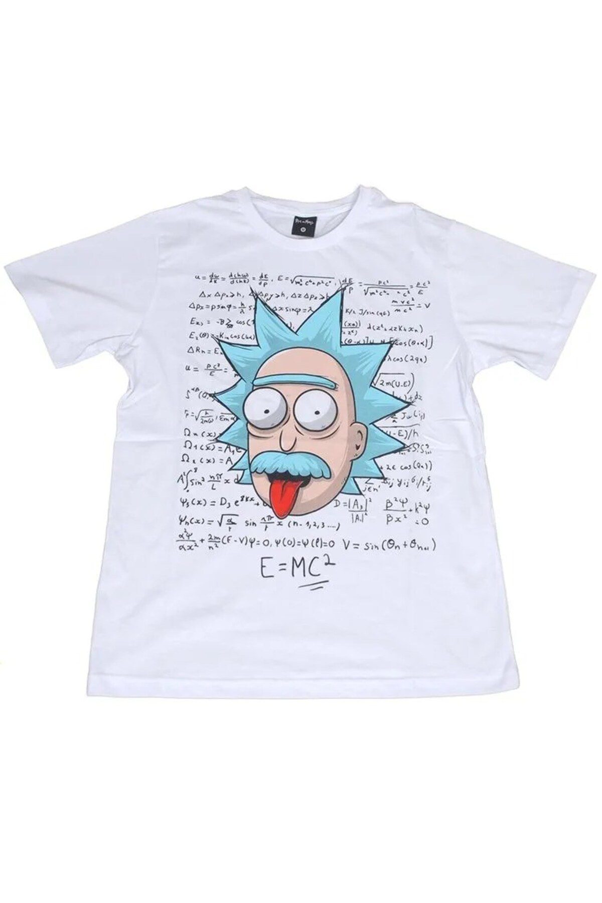 Rick and Morty Einstein Tişört Beyaz