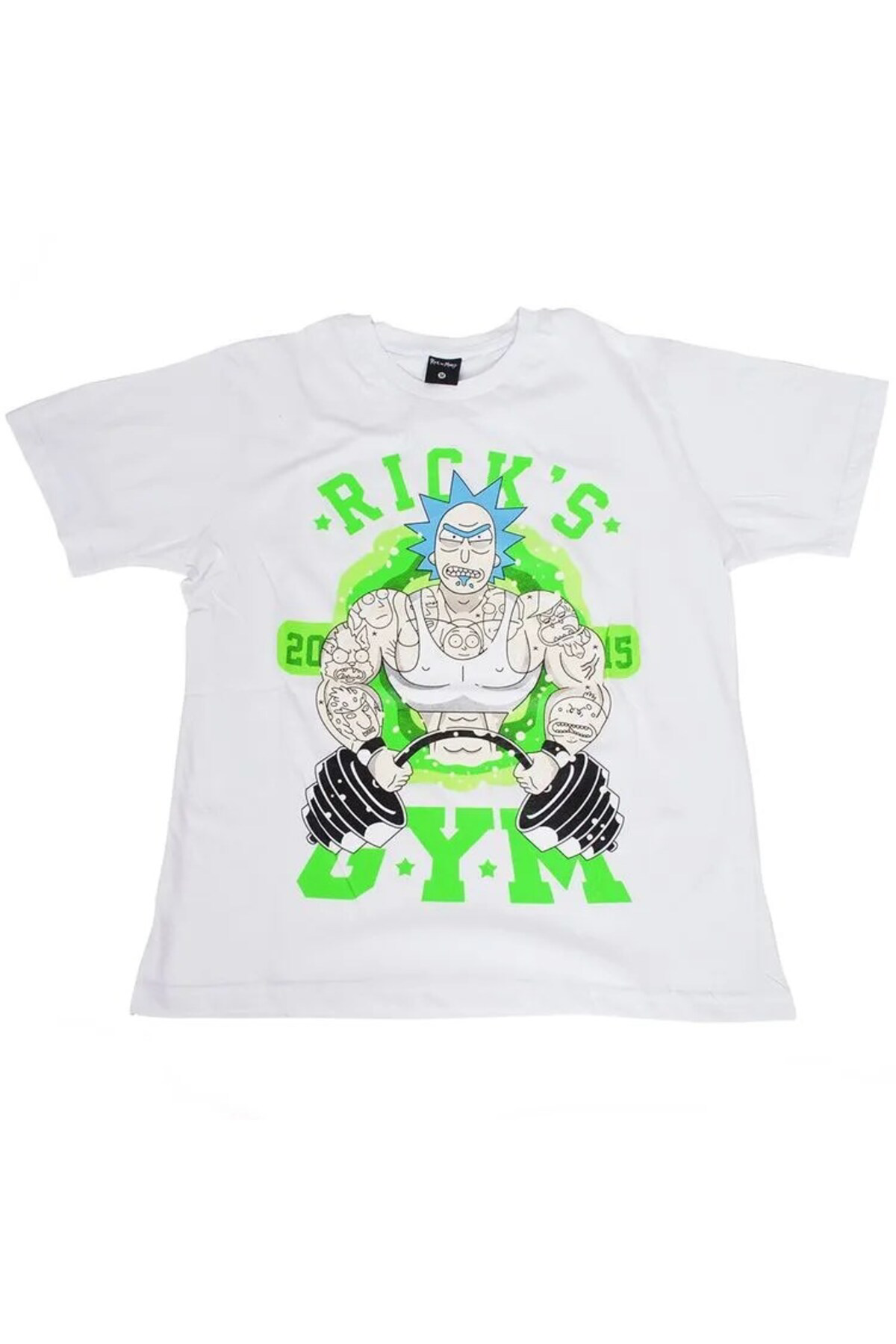 Rick And Morty GYM Tişört Beyaz