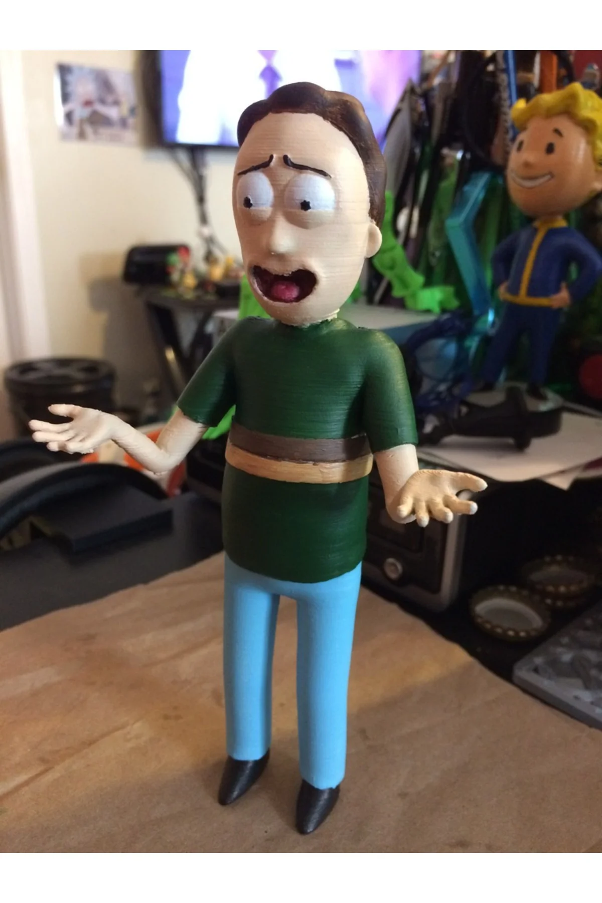 Rick and Morty Jerry Smith Figür Büyük Boy 20CM