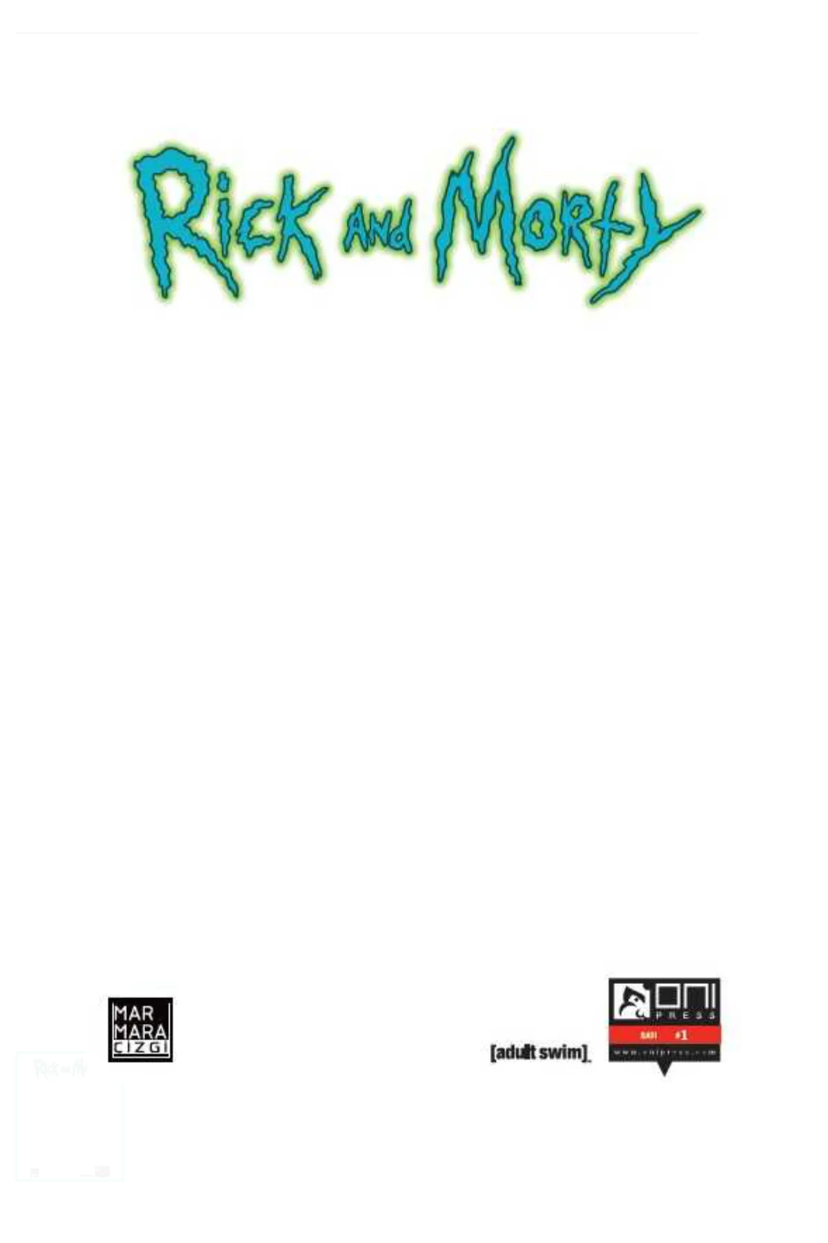 Rick And Morty Sayı 01 Boş Kapak Blank Kapak