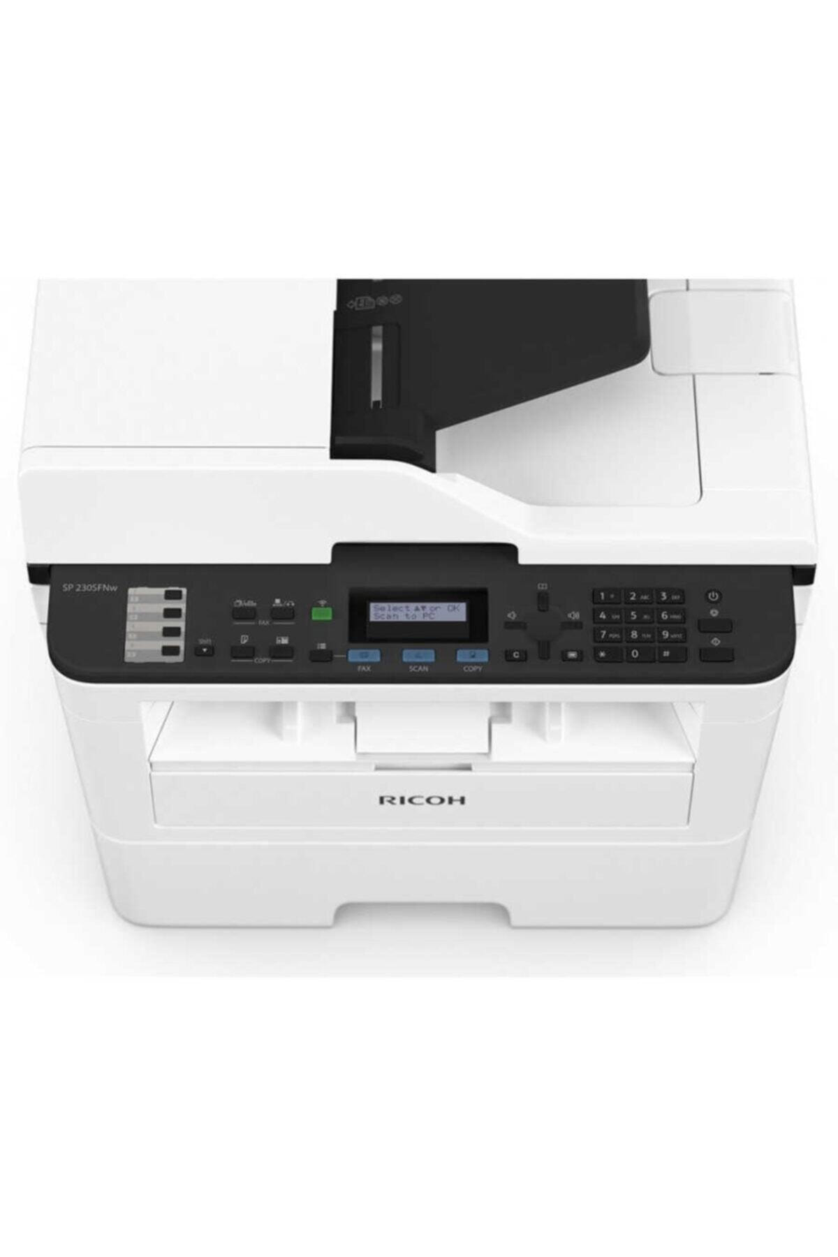 Rıcoh Sp230sfnw 30ppm Çok Fonksiyonlu Siyah Beyaz Lazer Yazıcı