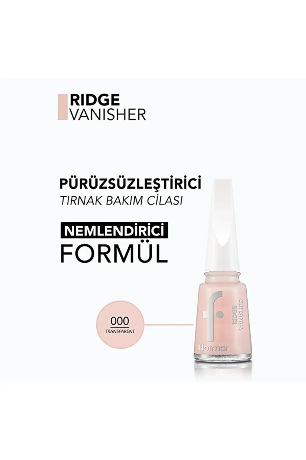 Ridge Vanisher Pürüzsüz Görünüm Veren Oje Bazı Transparent