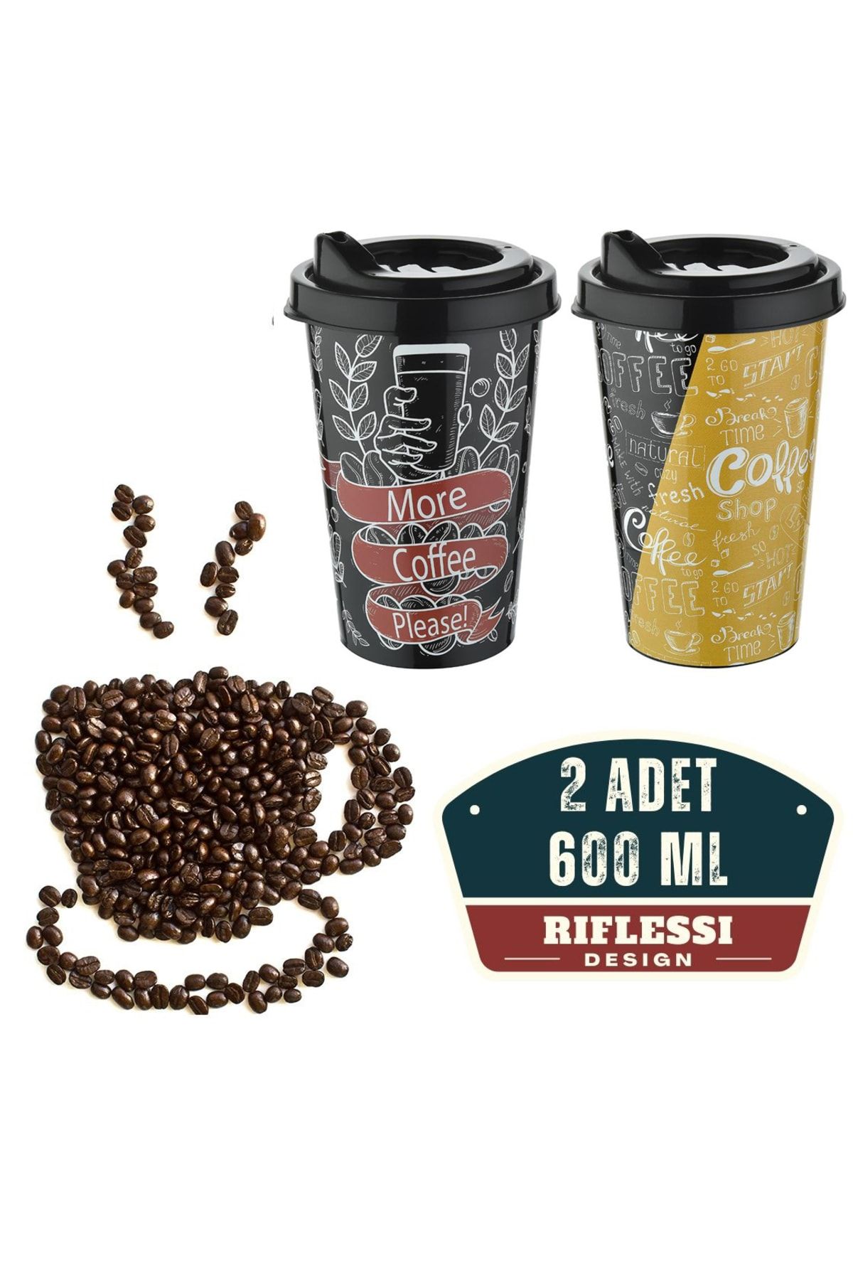 Transformacion Riflessi Design 2 Li 600 Ml Kahve Bardaği