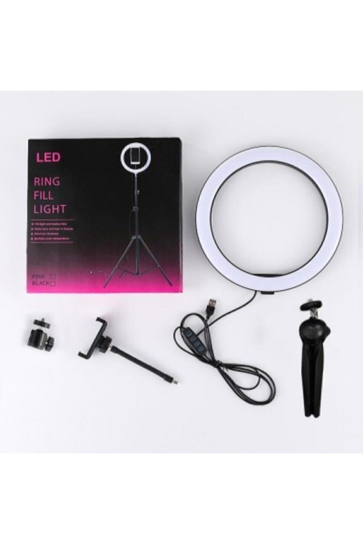 Linkage Ring Fill Light Led Selfie Halka İşık 8W 5500K Tripod Akıllı Tele