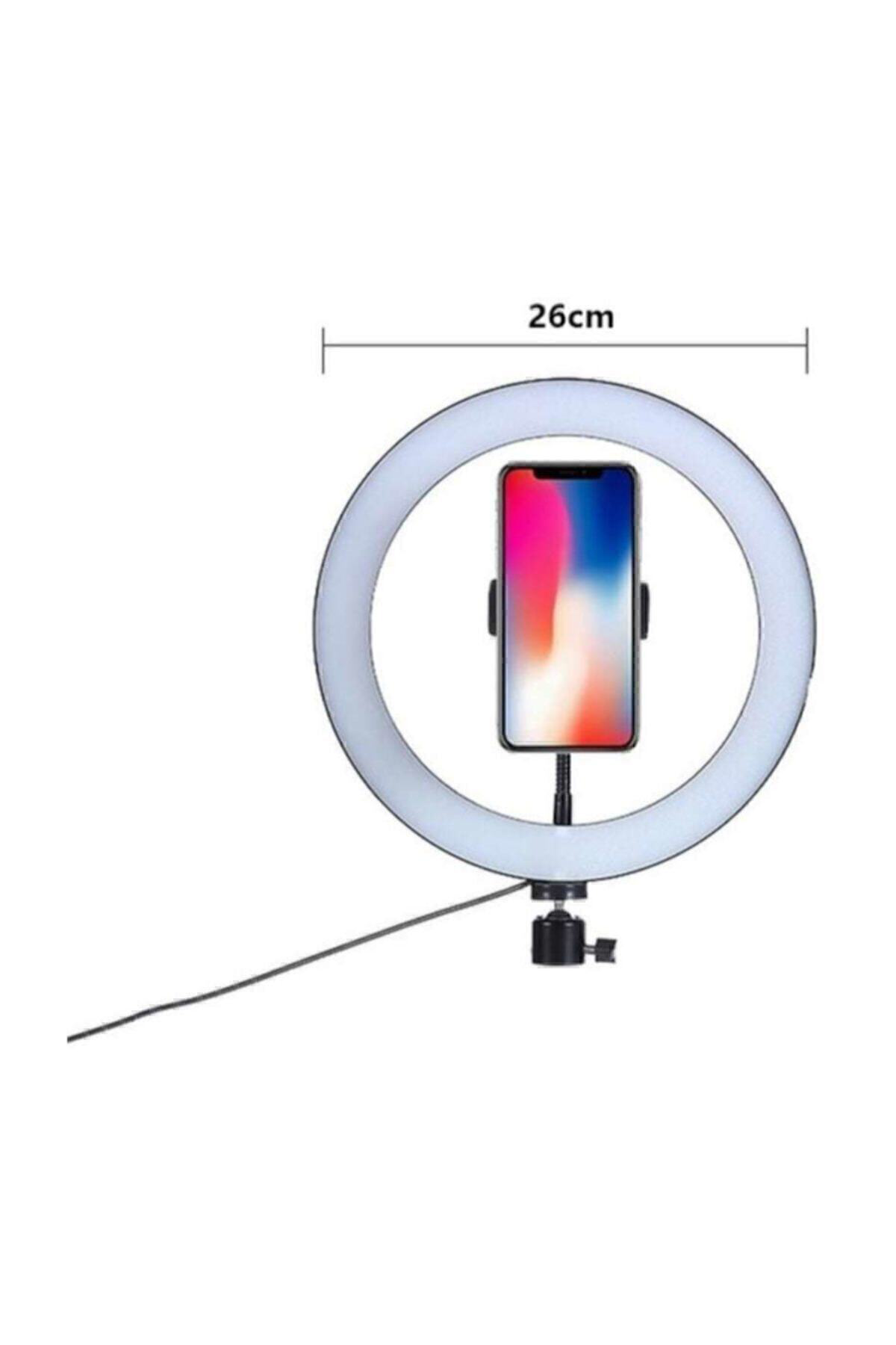 Linkage Ring Fill Light Led Selfie Halka İşık 8W 5500K Tripod Akıllı Tele