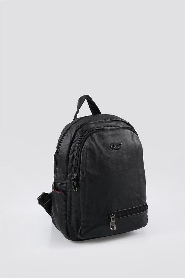 Rior Siyah Cilt Sırt Çantası