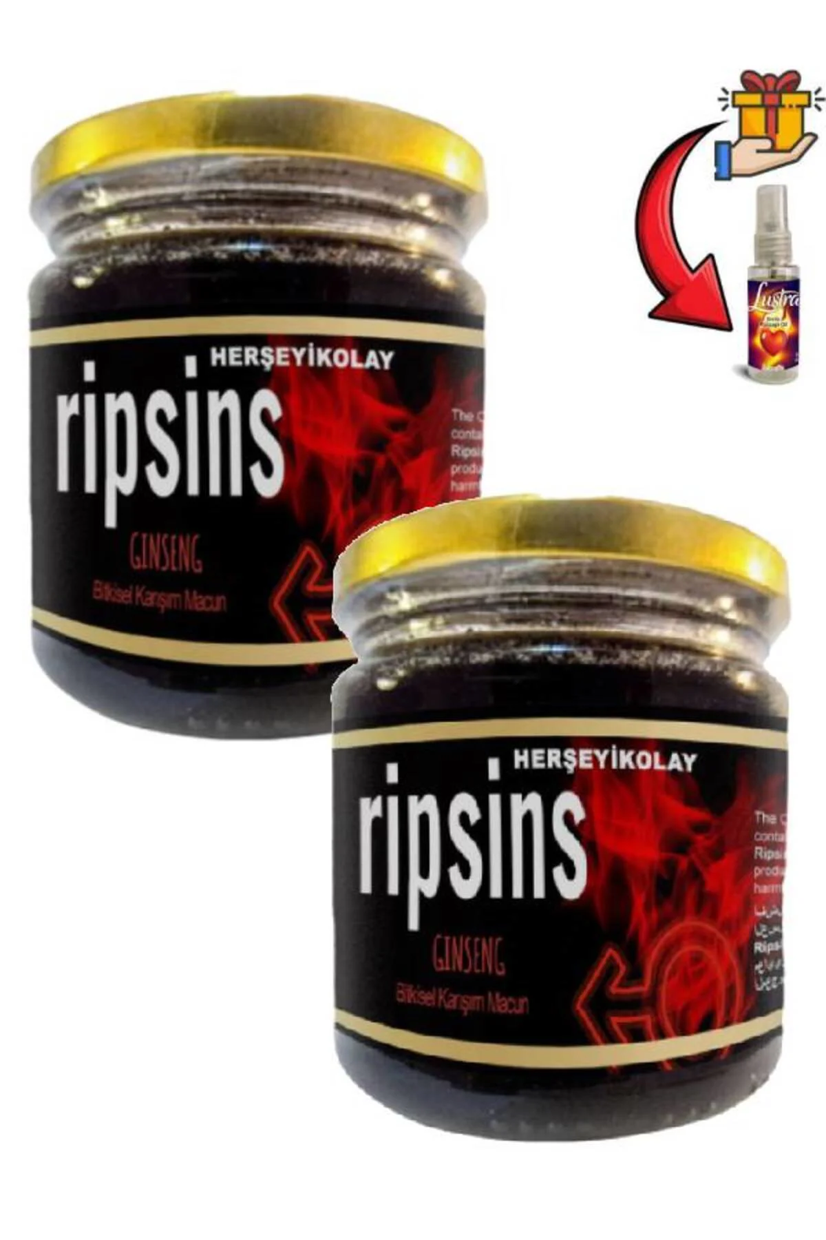 Ripsins Erkek Güçlenme Ürünü - Çoban Çökertenli 240g x 2 Adet + Lustra Masaj Yağı Fiyatı, Yorumları ve Özellikleri