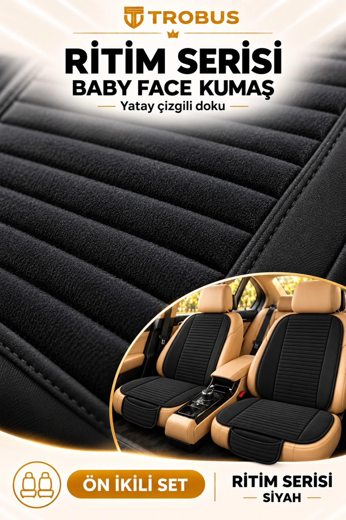 Ritim Fiat Egea Bütün 2015 ve Sonrası Baby Face Ön İkili Koltuk Minderi Siyah Ritim Fiat Egea Bütün 2015 ve Sonrası Baby Face Ön İkili Koltuk Minderi Siyah