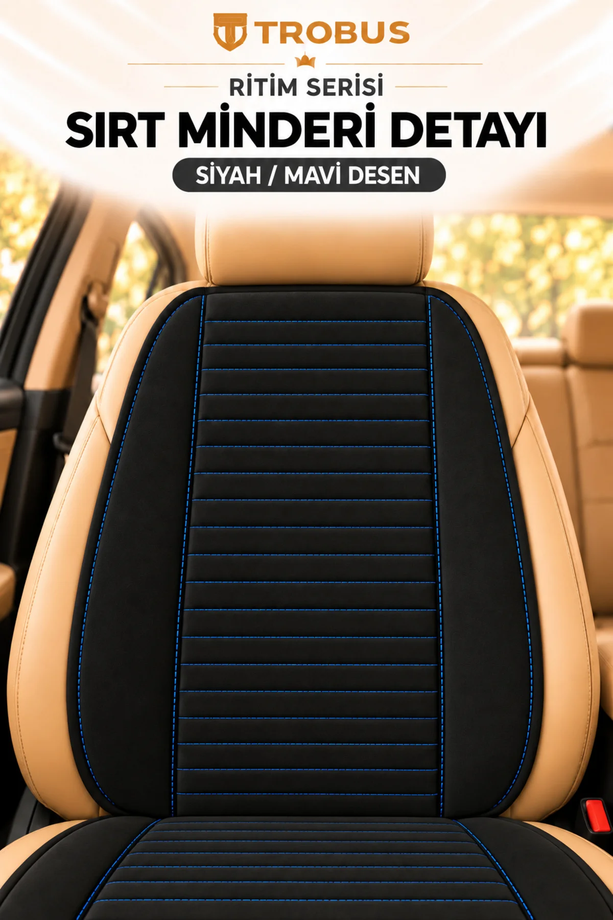 Ritim Ford Fiesta 2008 ve Sonrası Baby Face Ön İkili Koltuk Minderi Siyah Mavi Desen Ritim Ford Fiesta 2008 ve Sonrası Baby Face Ön İkili Koltuk Minderi Siyah Mavi Desen - Görsel 7