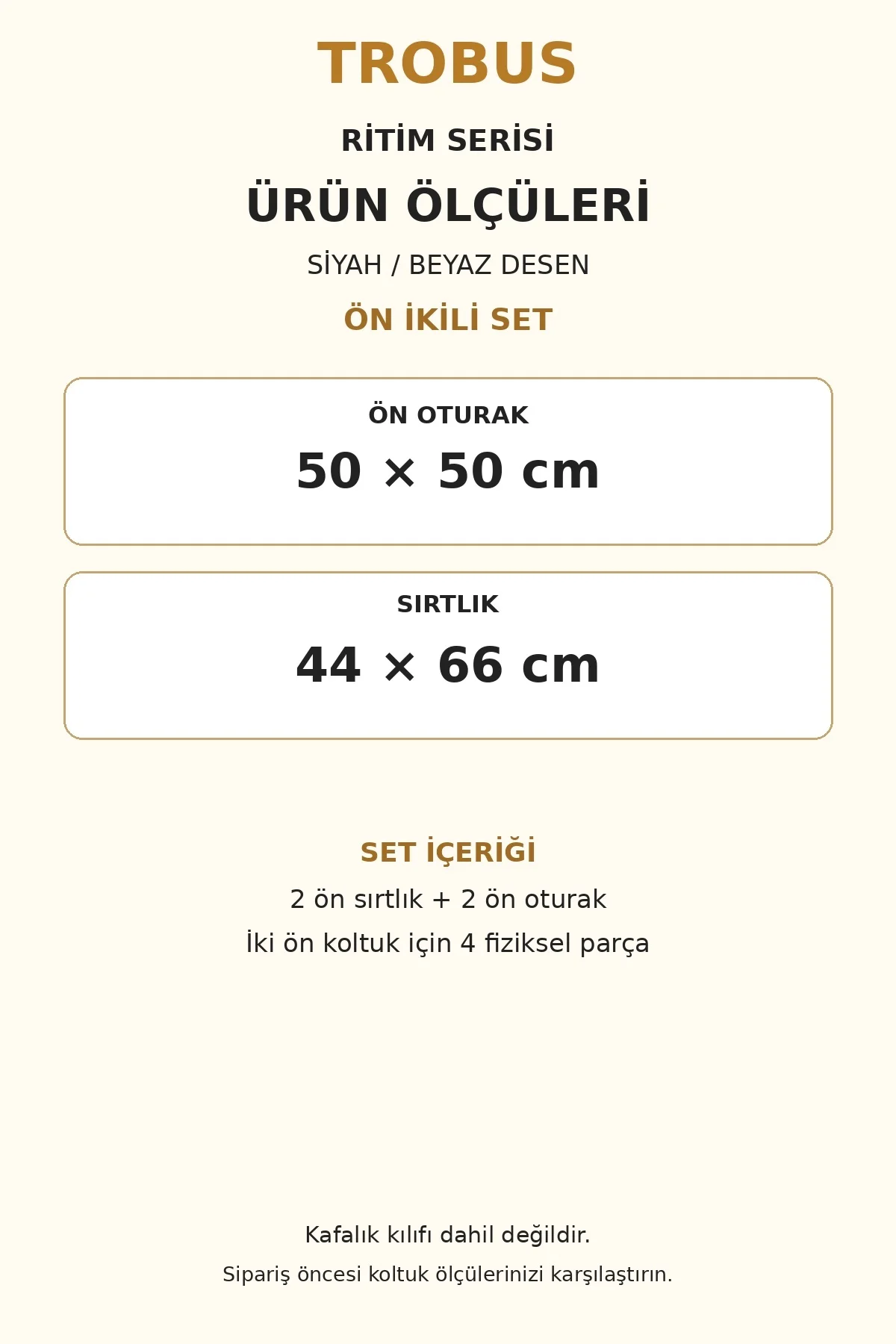 Ritim Hyundai i10 2007 ve Sonrası Baby Face Ön İkili Koltuk Minderi Siyah Beyaz Desen