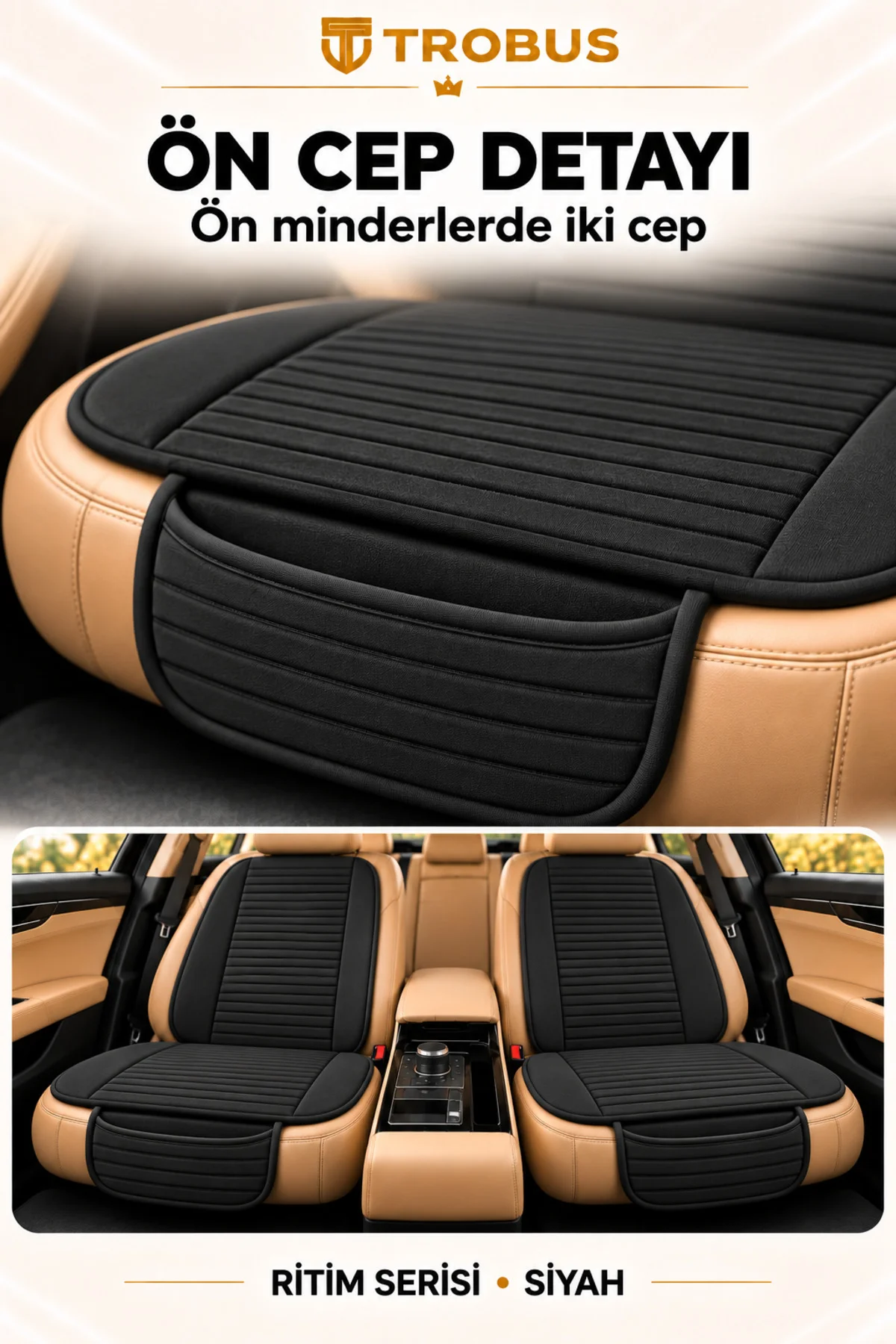 Ritim Kia Ceed 2012 ve Sonrası Baby Face 7'li Koltuk Minderi Siyah Ritim Kia Ceed 2012 ve Sonrası Baby Face 7'li Koltuk Minderi Siyah